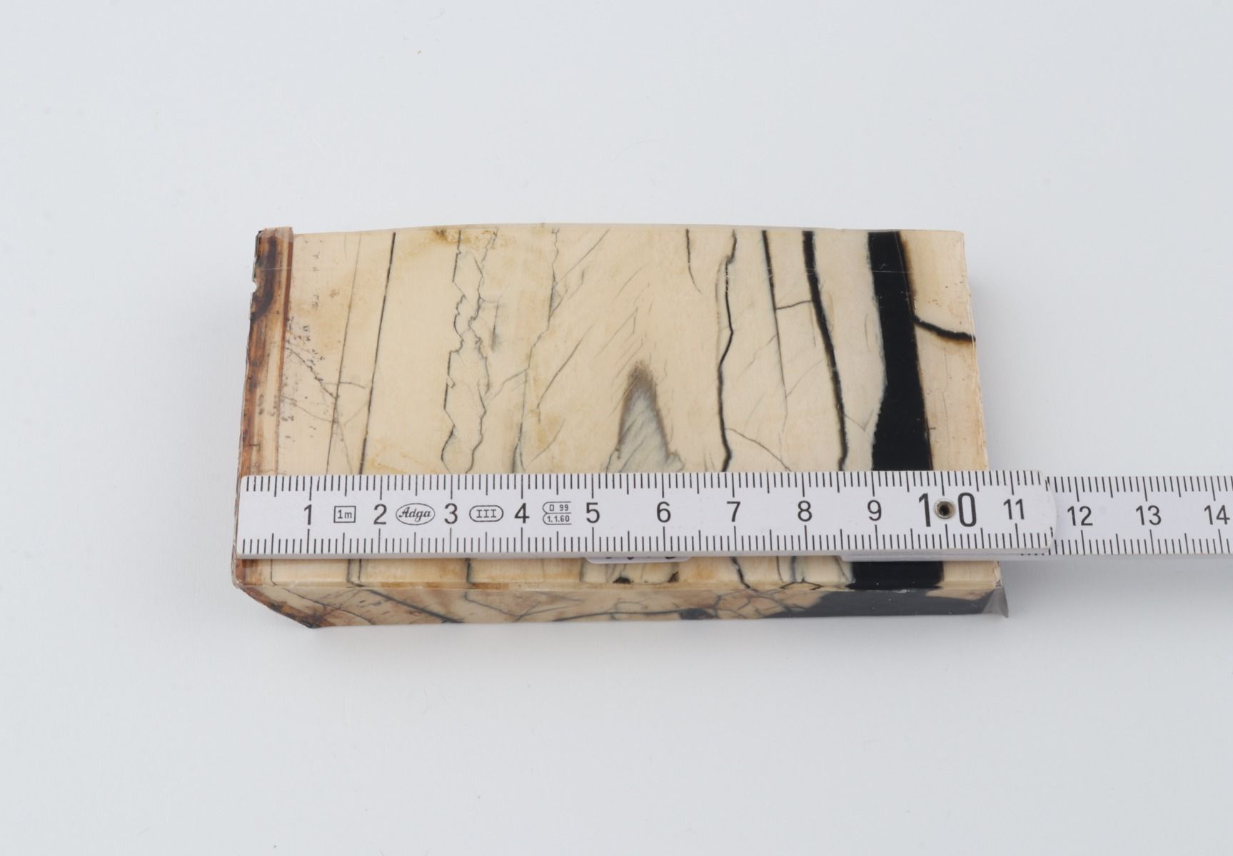 Stabilised mammoth ivory piece