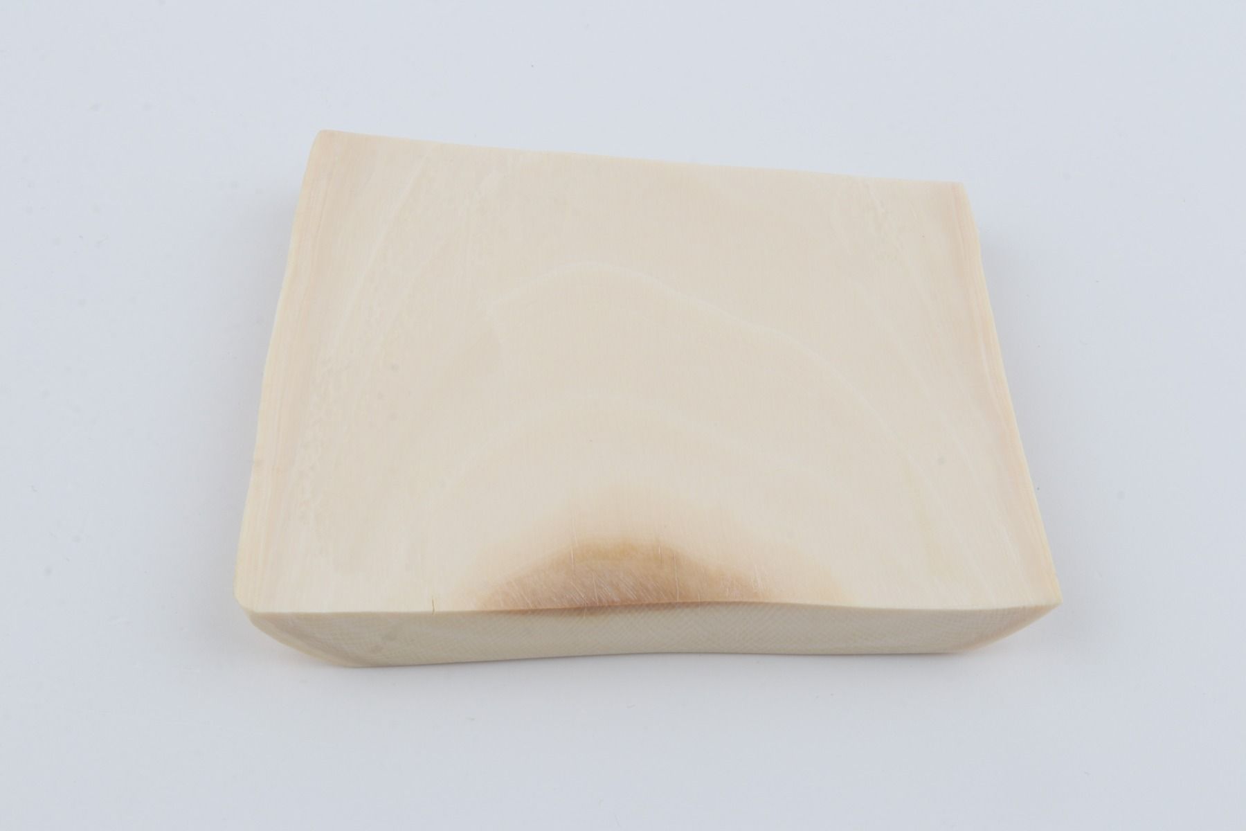 White mammoth ivory segment