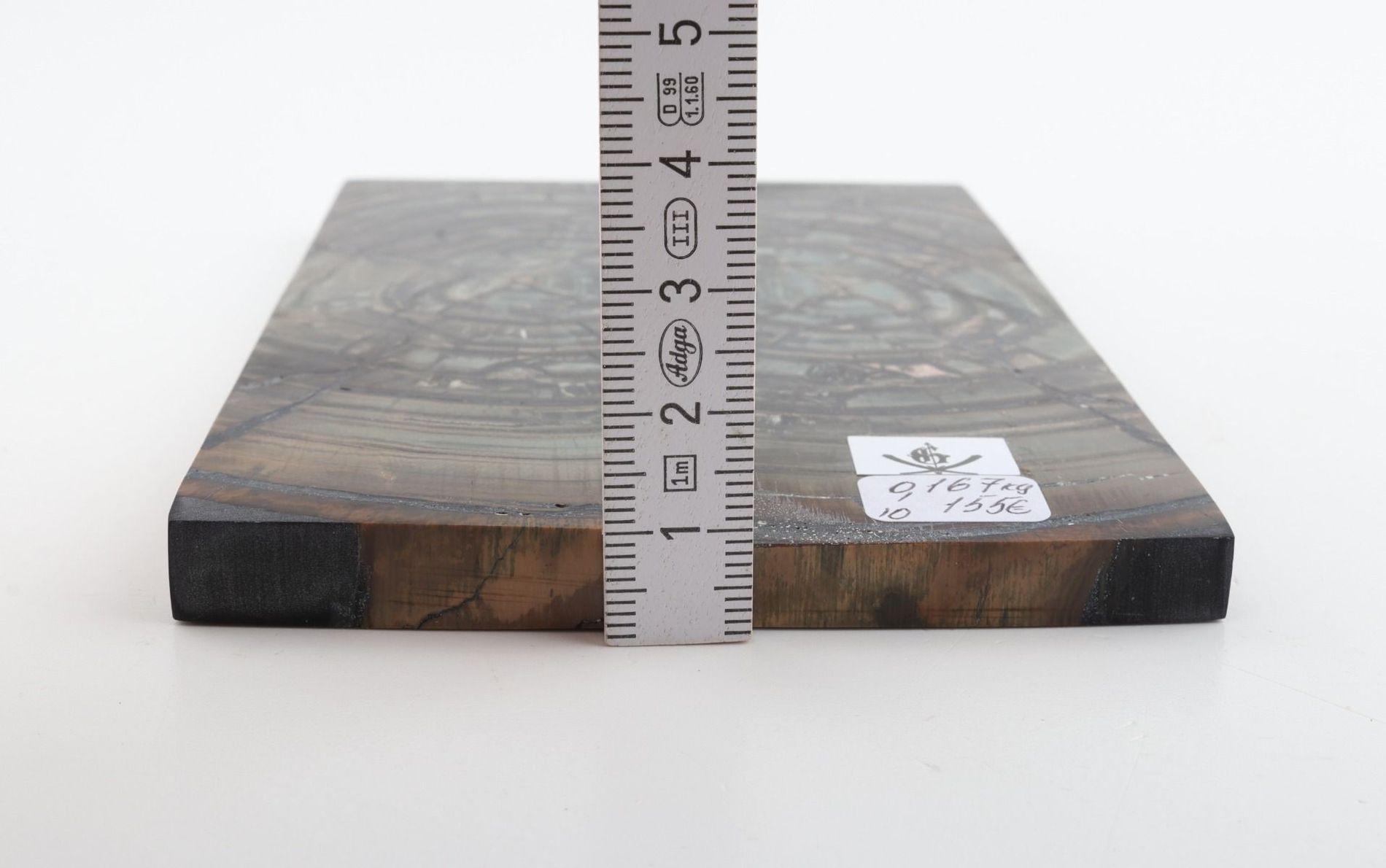 Stabilized mammoth ivory scales