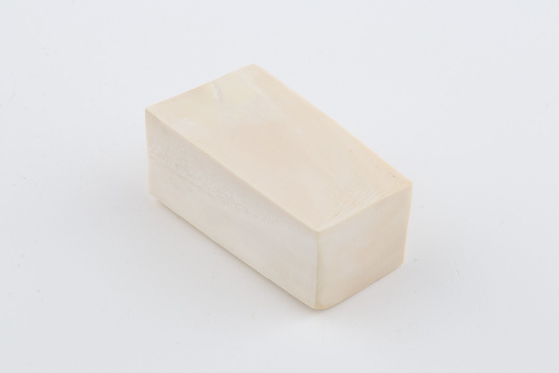 White mammoth ivory segment