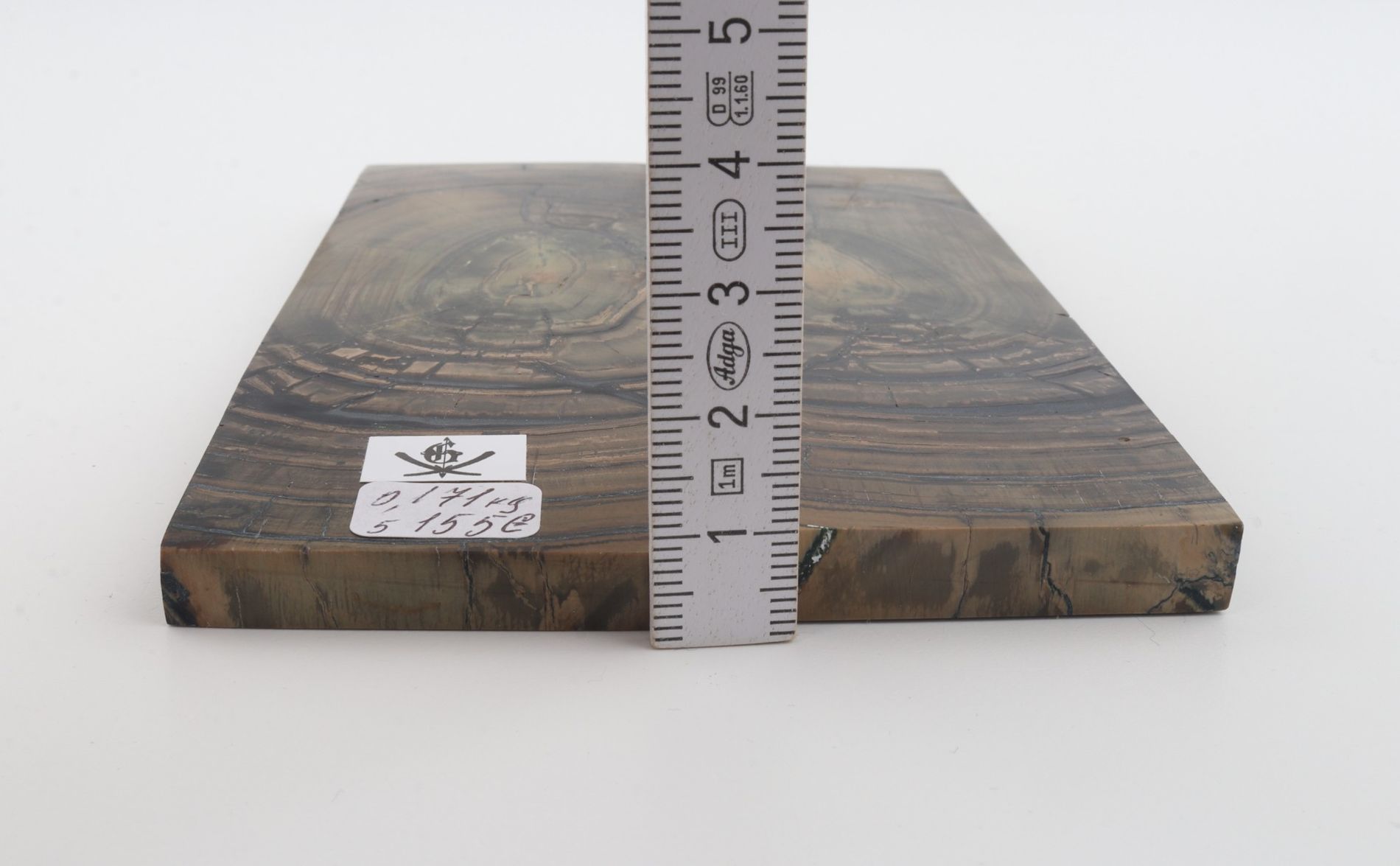 Stabilized mammoth ivory scales