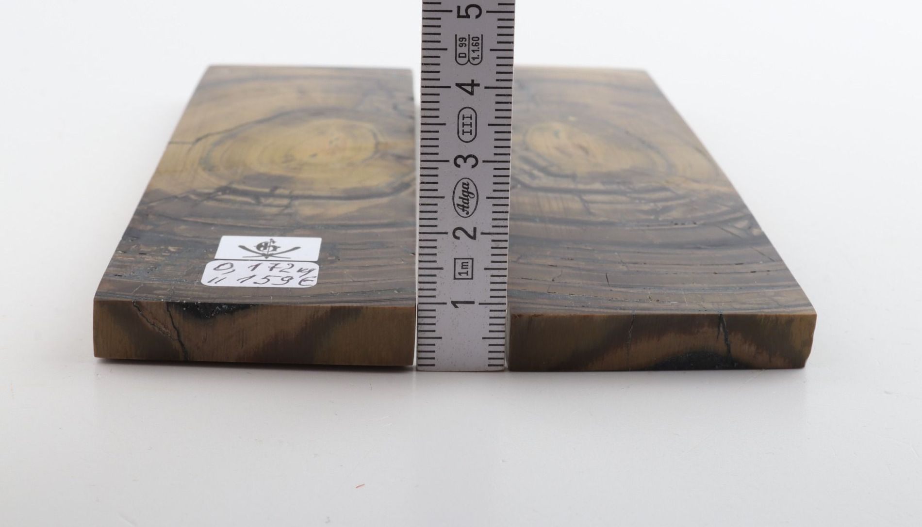 Stabilised mammoth ivory scales