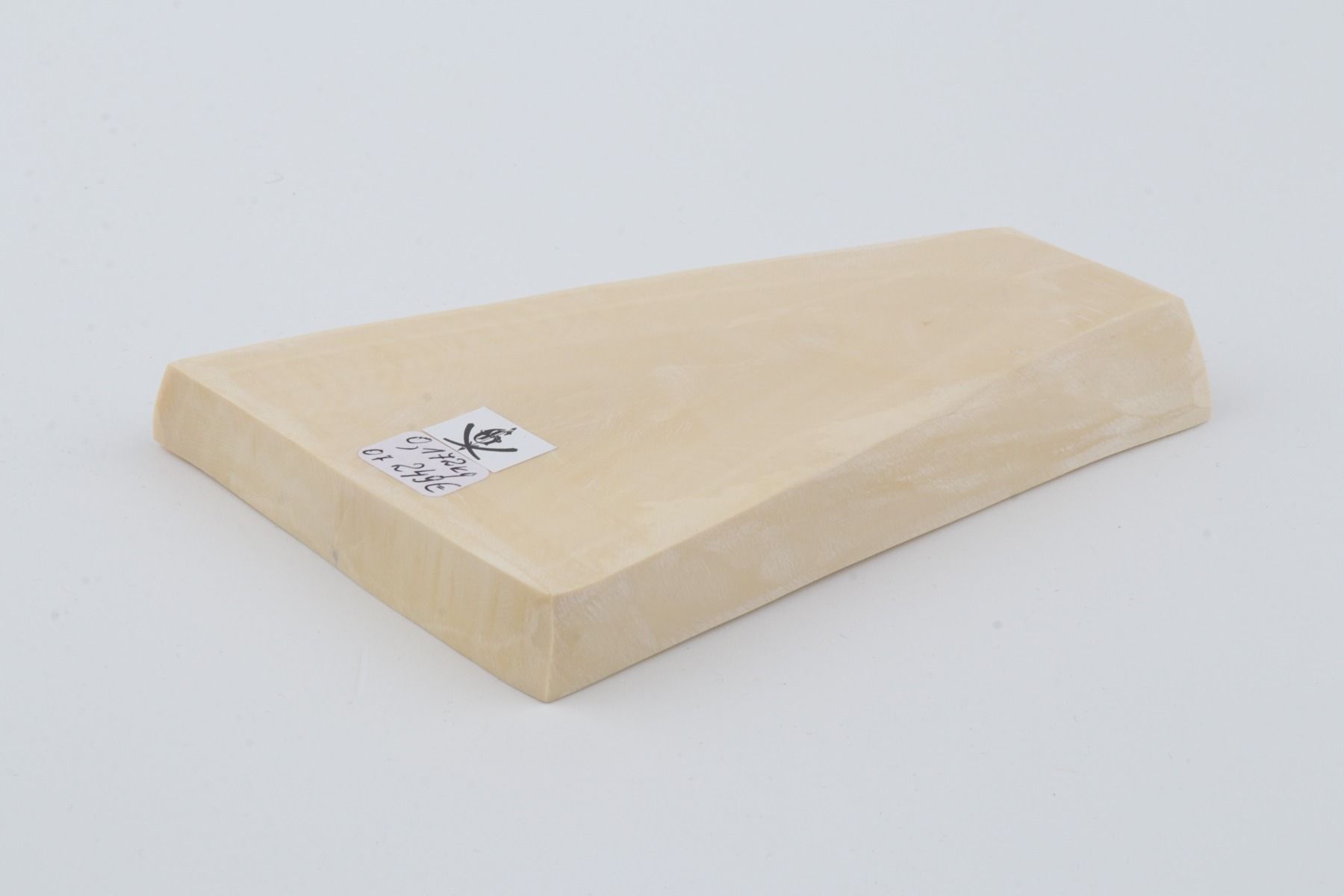 White mammoth ivory segment