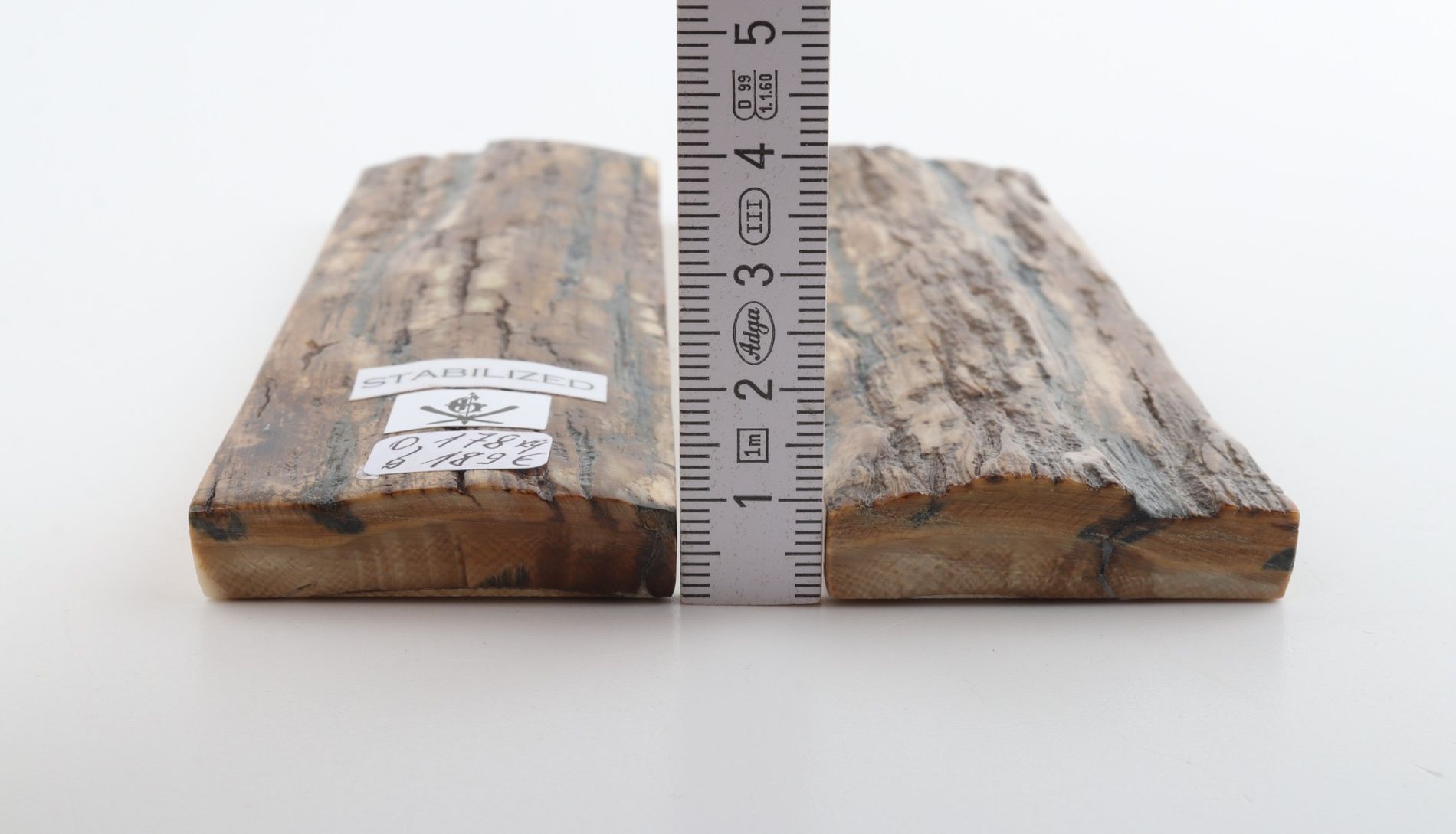 Stabilized mammoth bark scales