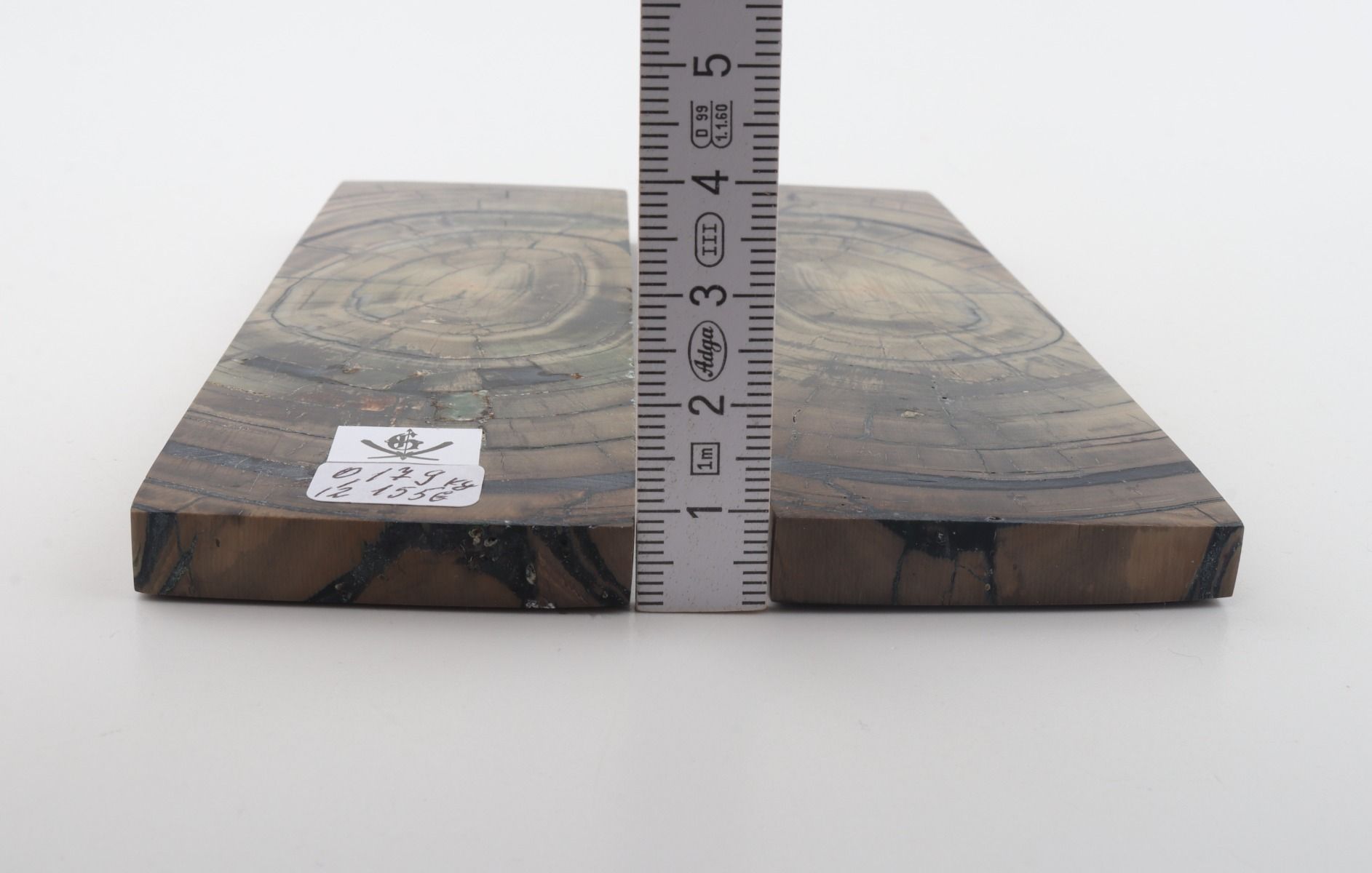 Stabilised mammoth ivory scales
