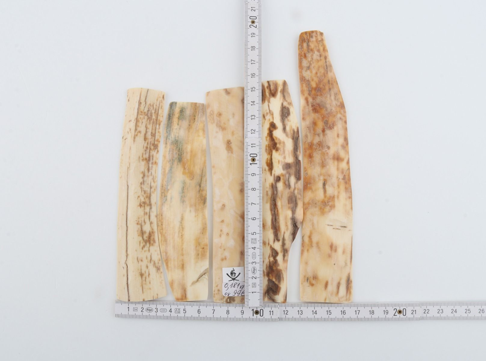 Natural mammoth bark pieces