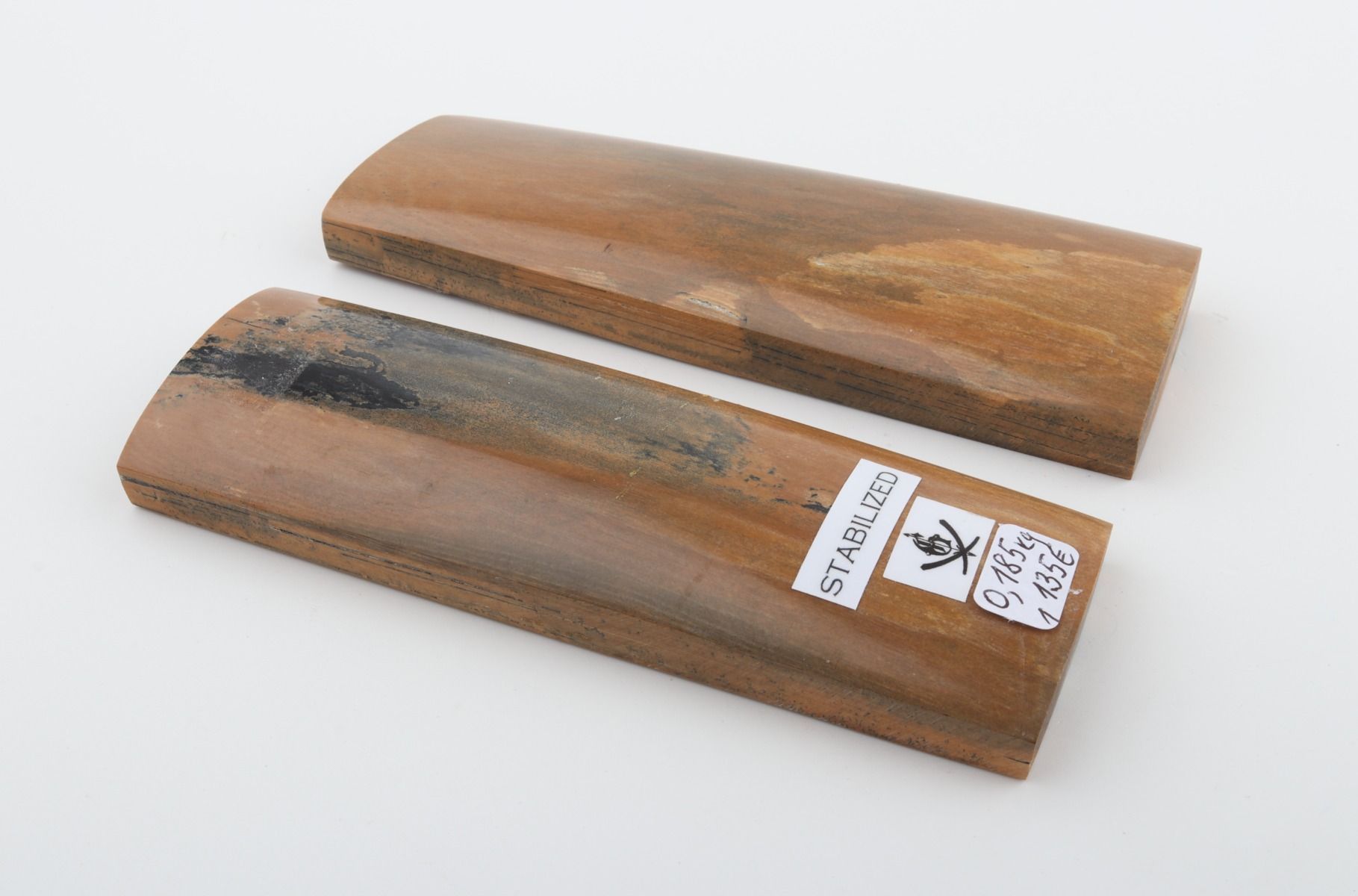 Stabilized mammoth bark scales