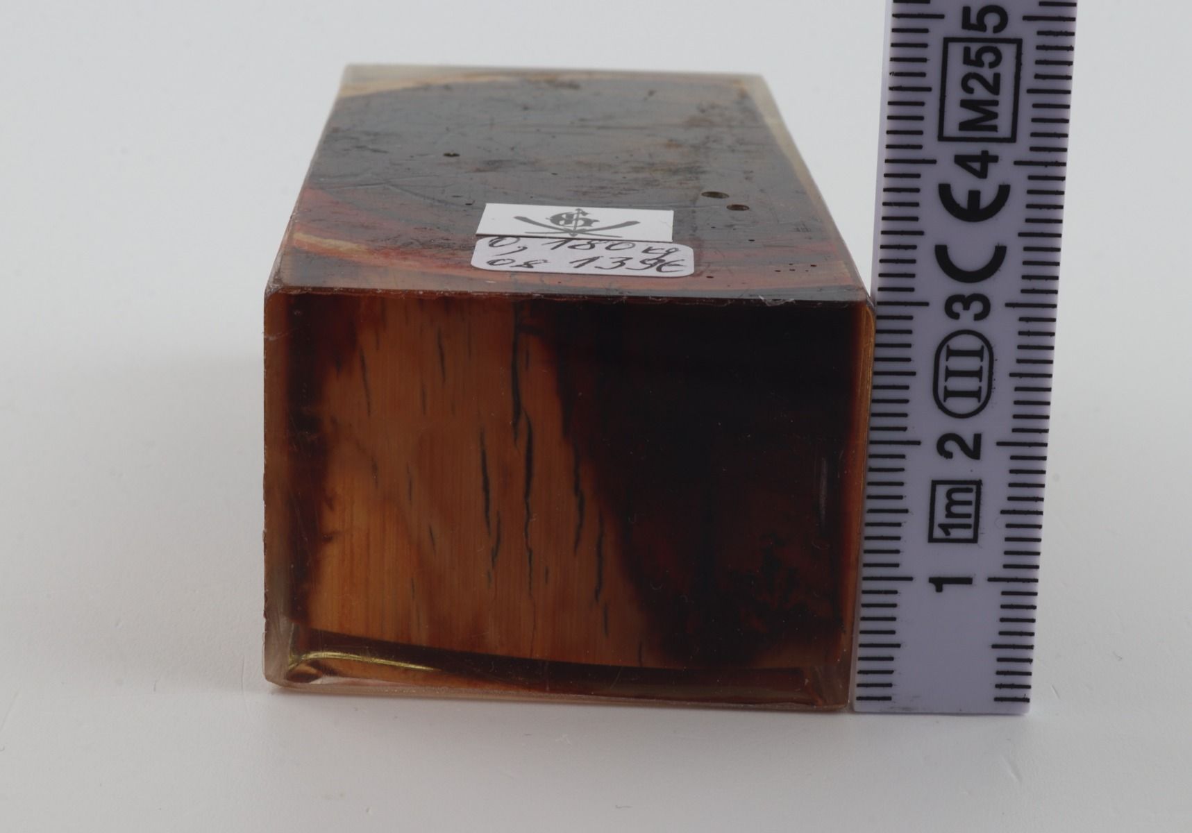 Stabilised mammoth ivory block