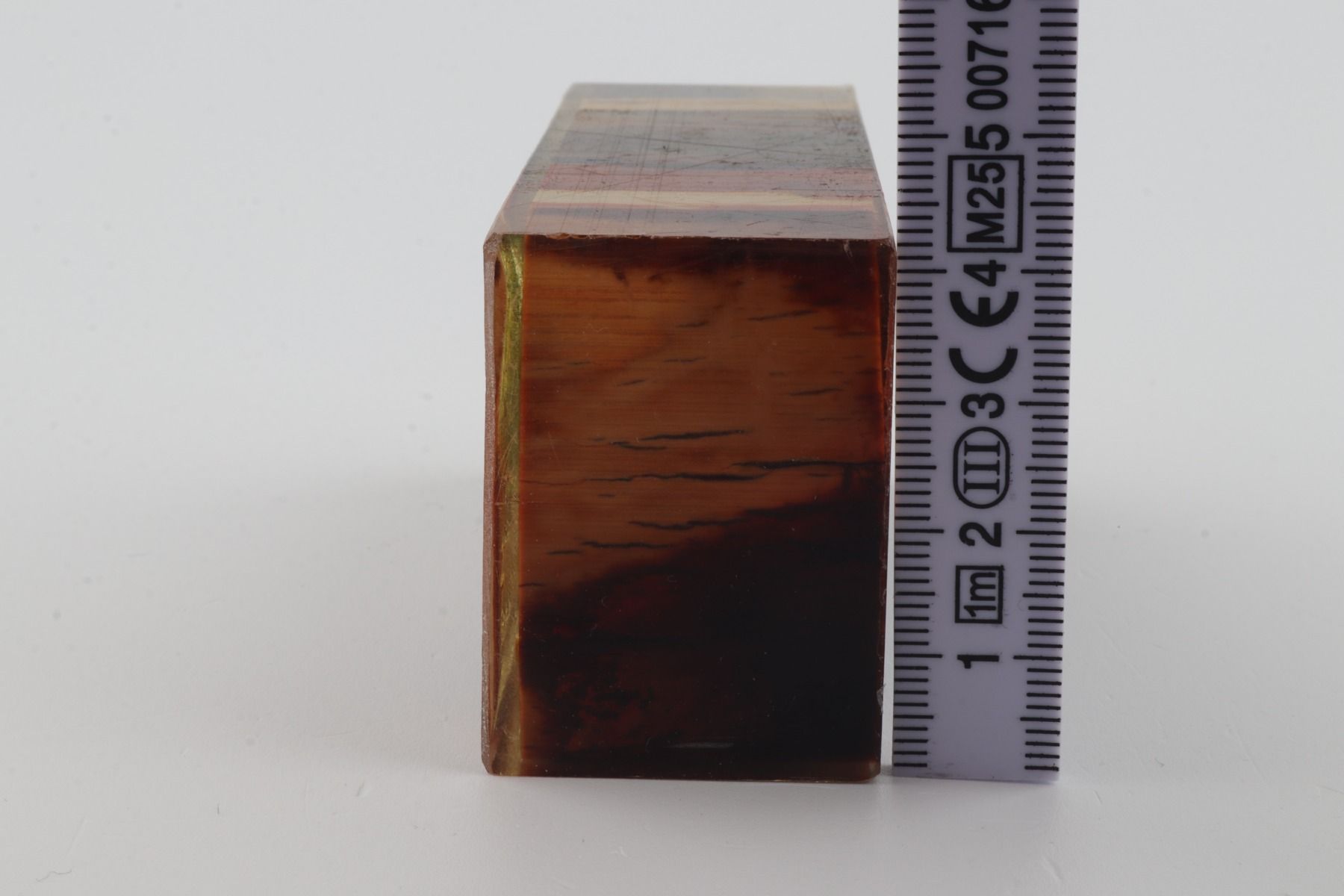 Stabilised mammoth ivory block