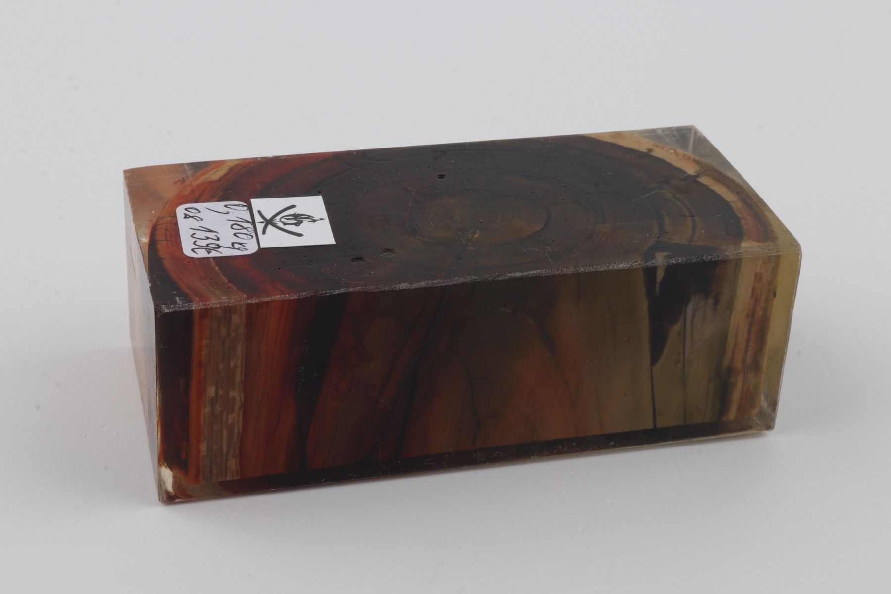 Stabilised mammoth ivory block