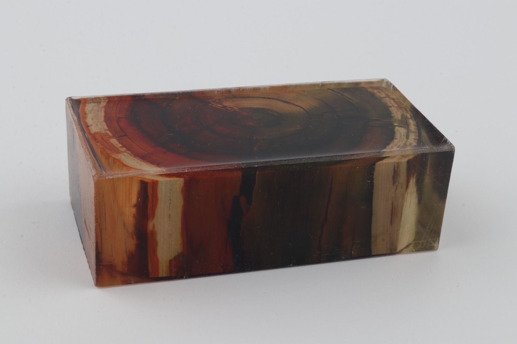 Stabilised mammoth ivory block