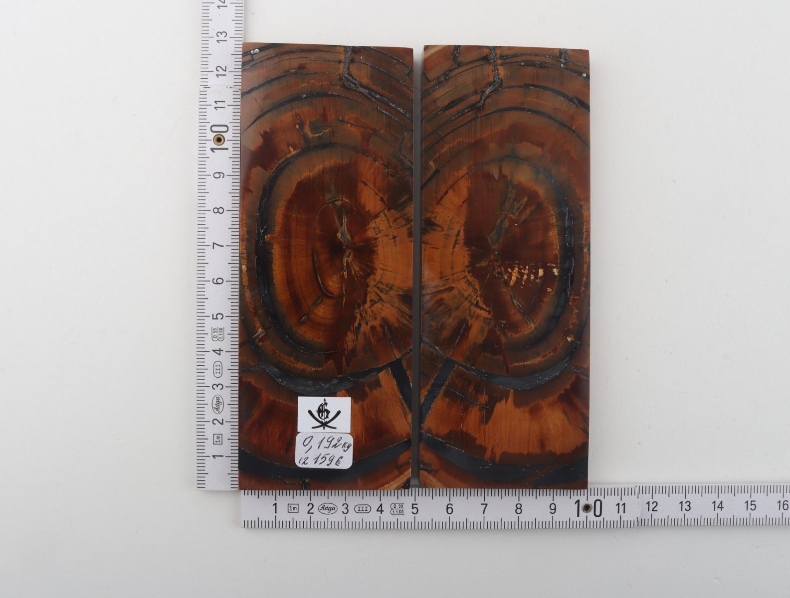 Stabilized mammoth ivory scales