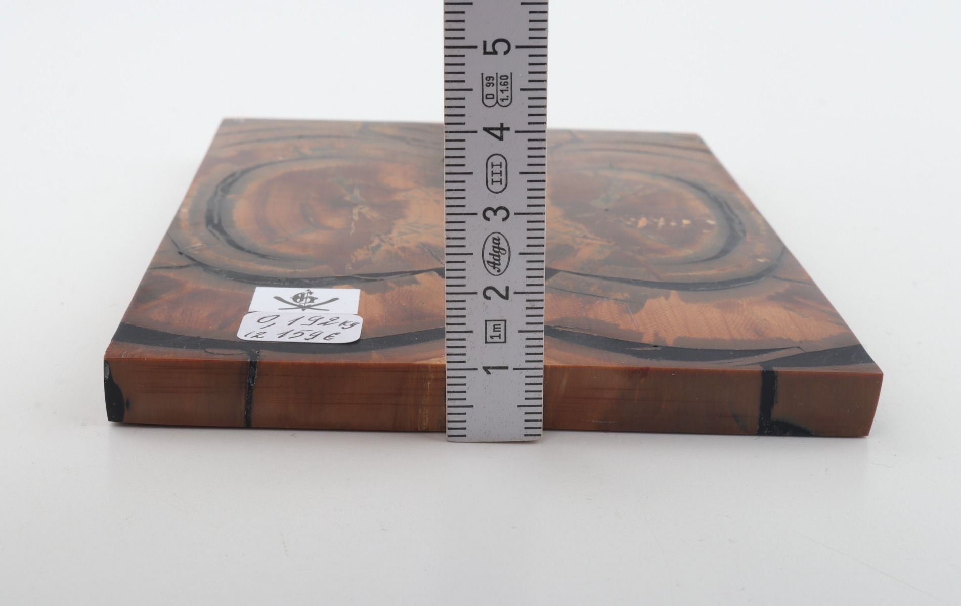 Stabilized mammoth ivory scales