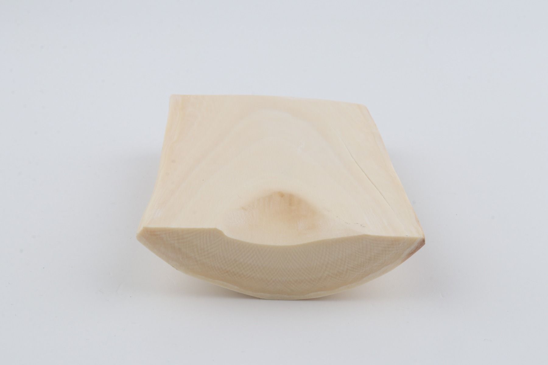 White mammoth ivory piece