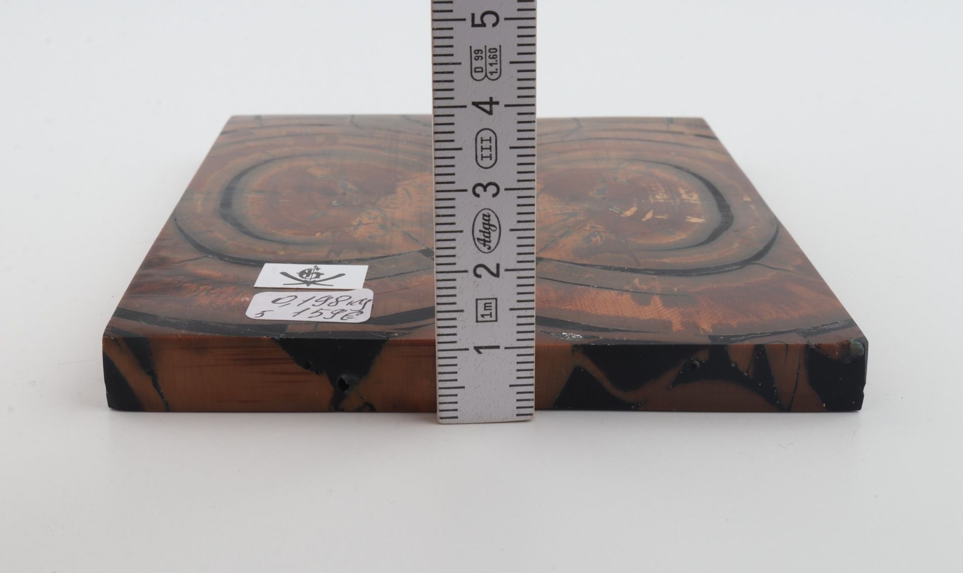 Stabilised mammoth ivory scales