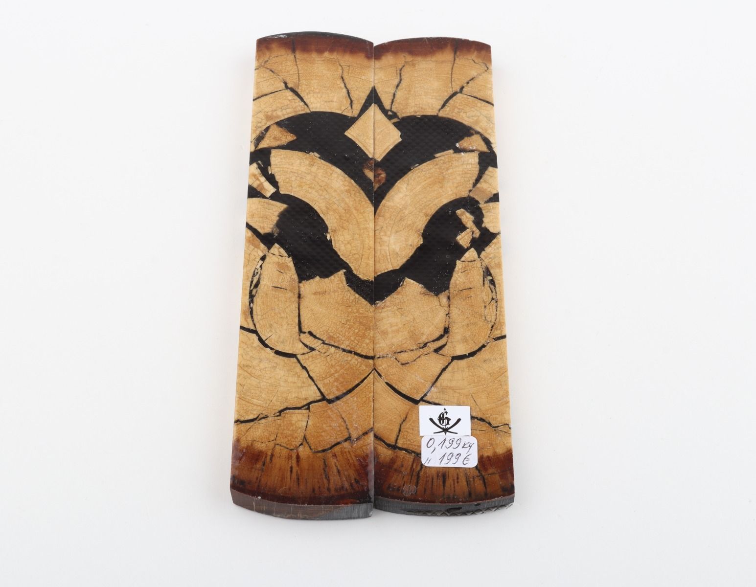 Stabilized mammoth ivory scales