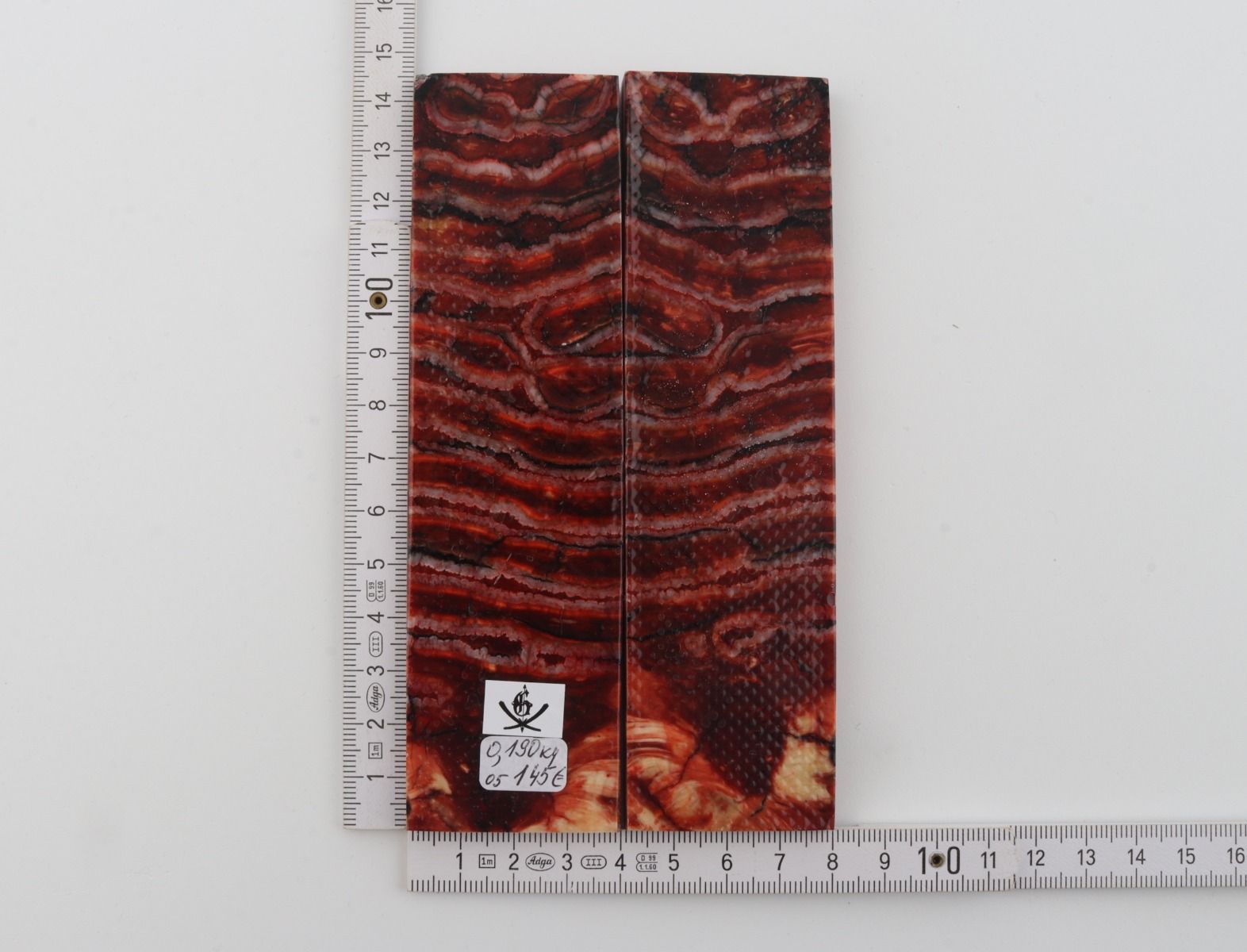 Stabilised mammoth molar scales