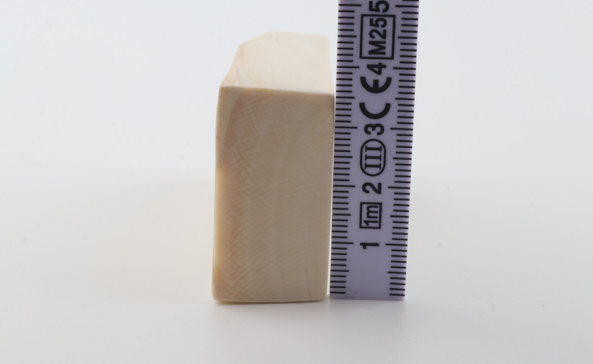 White mammoth ivory segment