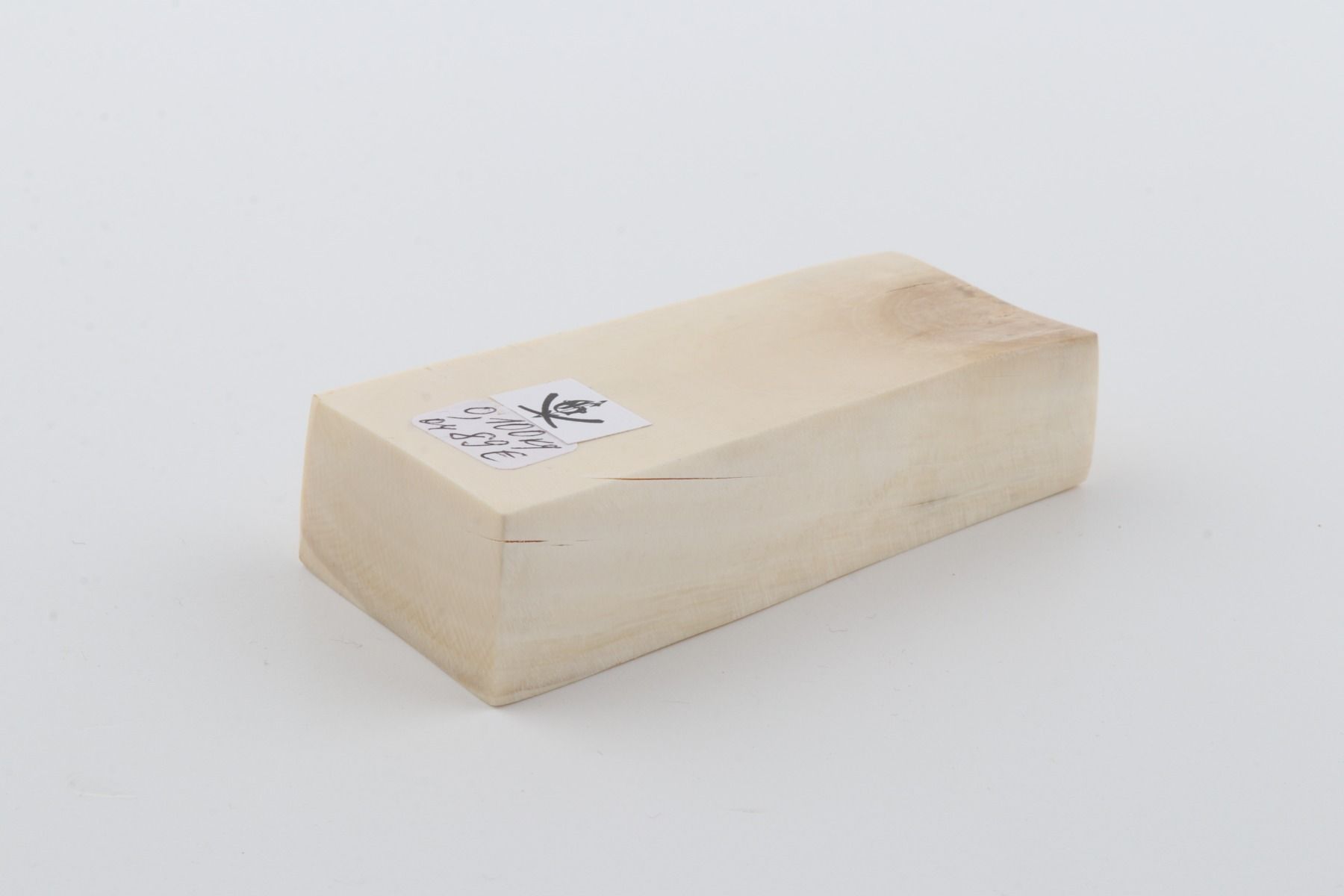White mammoth ivory segment