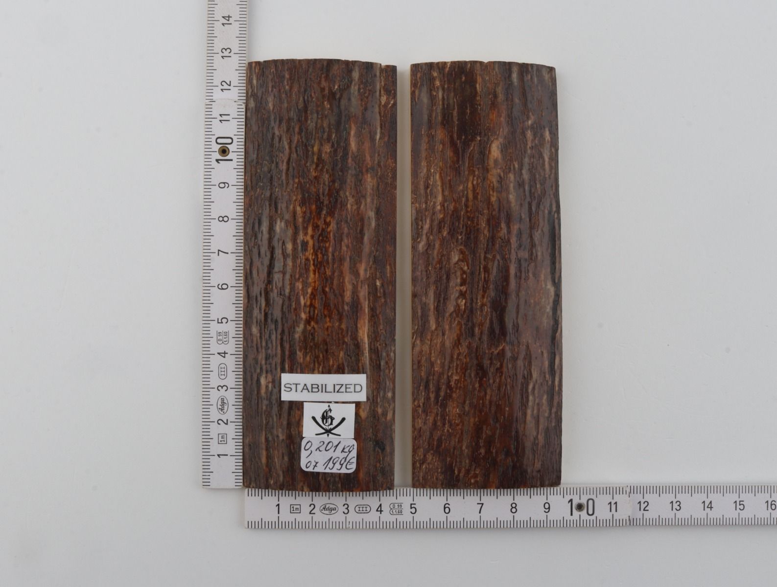Stabilized mammoth bark scales