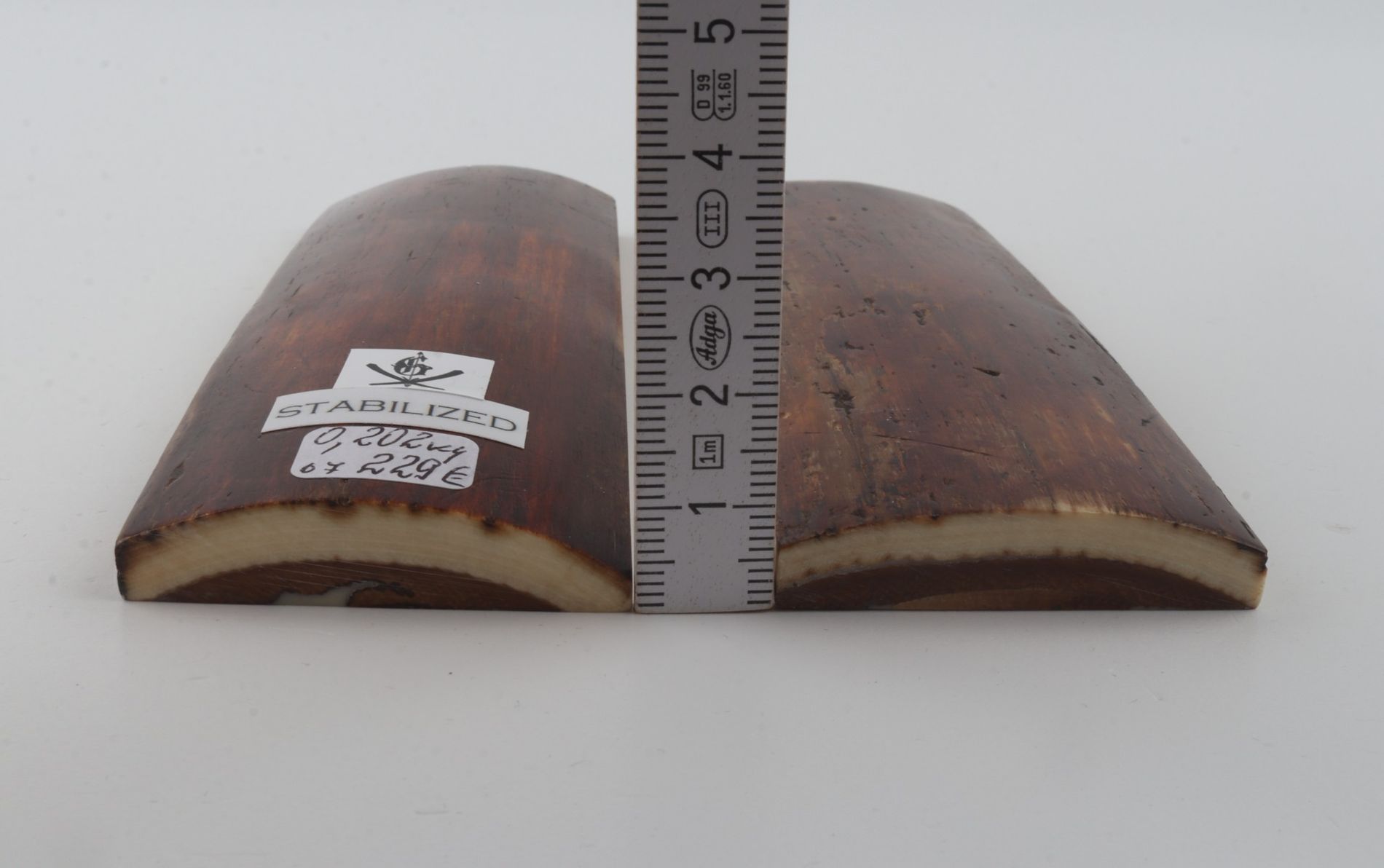 Stabilised mammoth bark scales