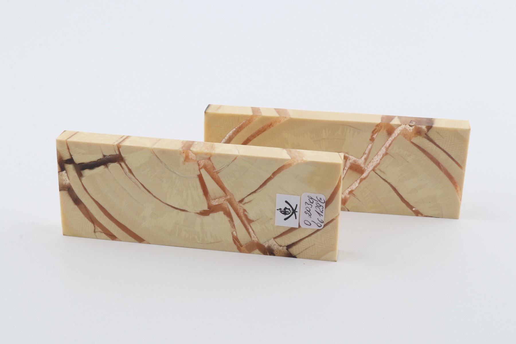 Stabilized mammoth ivory scales