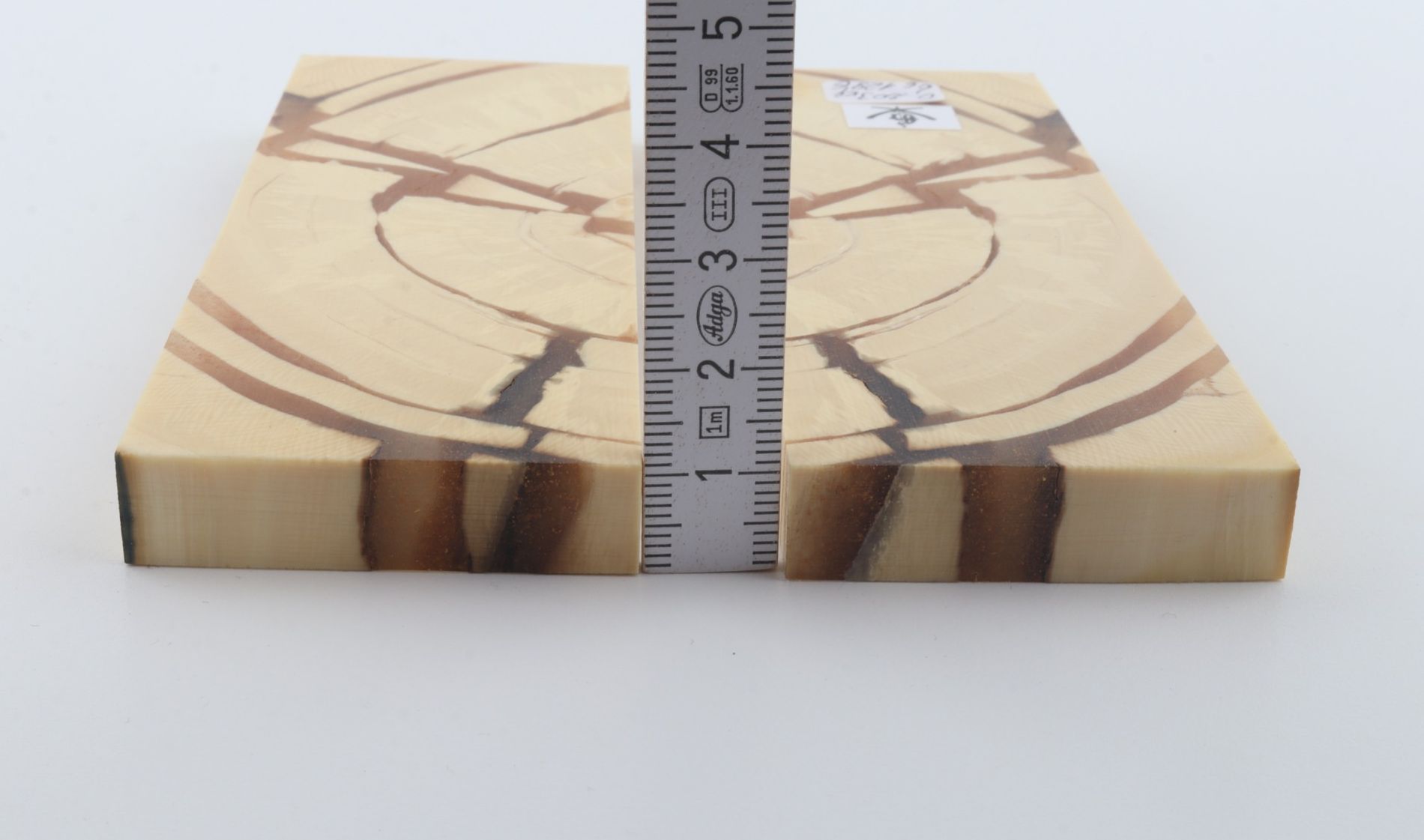 Stabilized mammoth ivory scales
