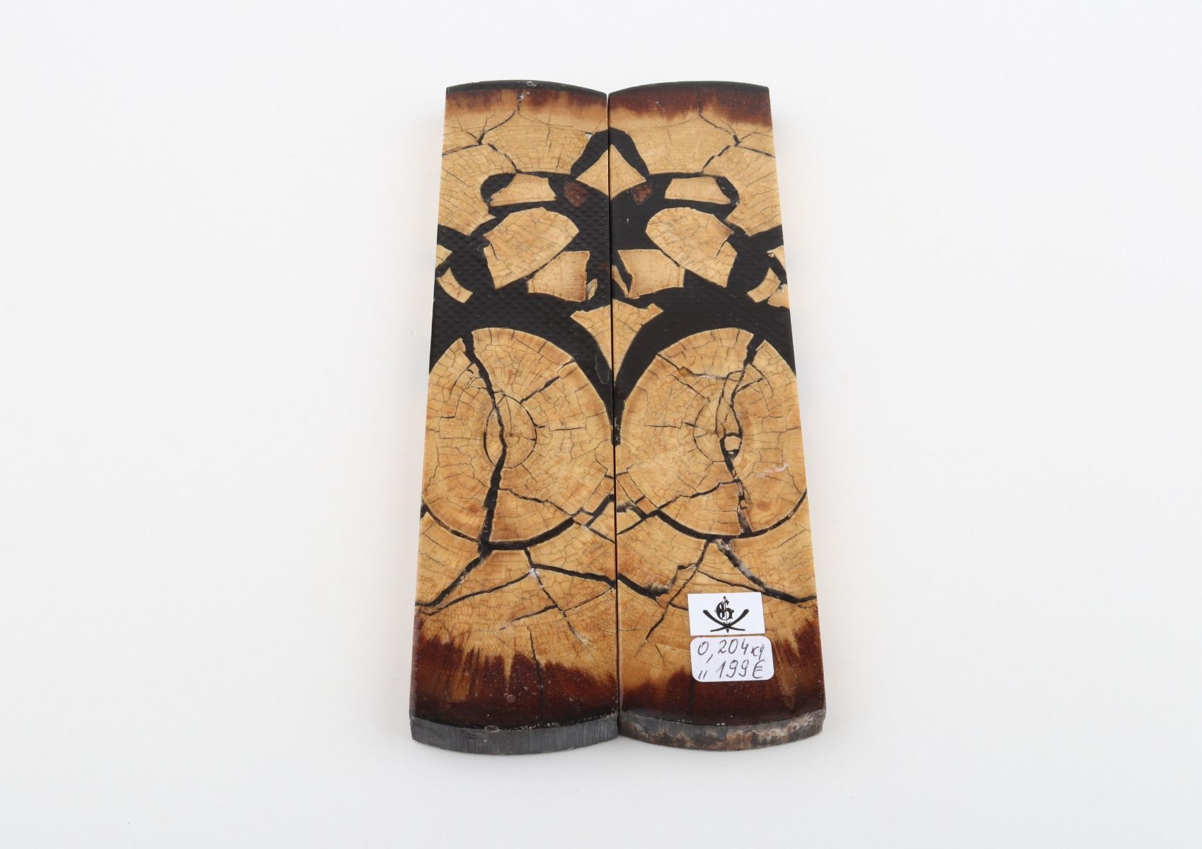 Stabilised mammoth ivory scales