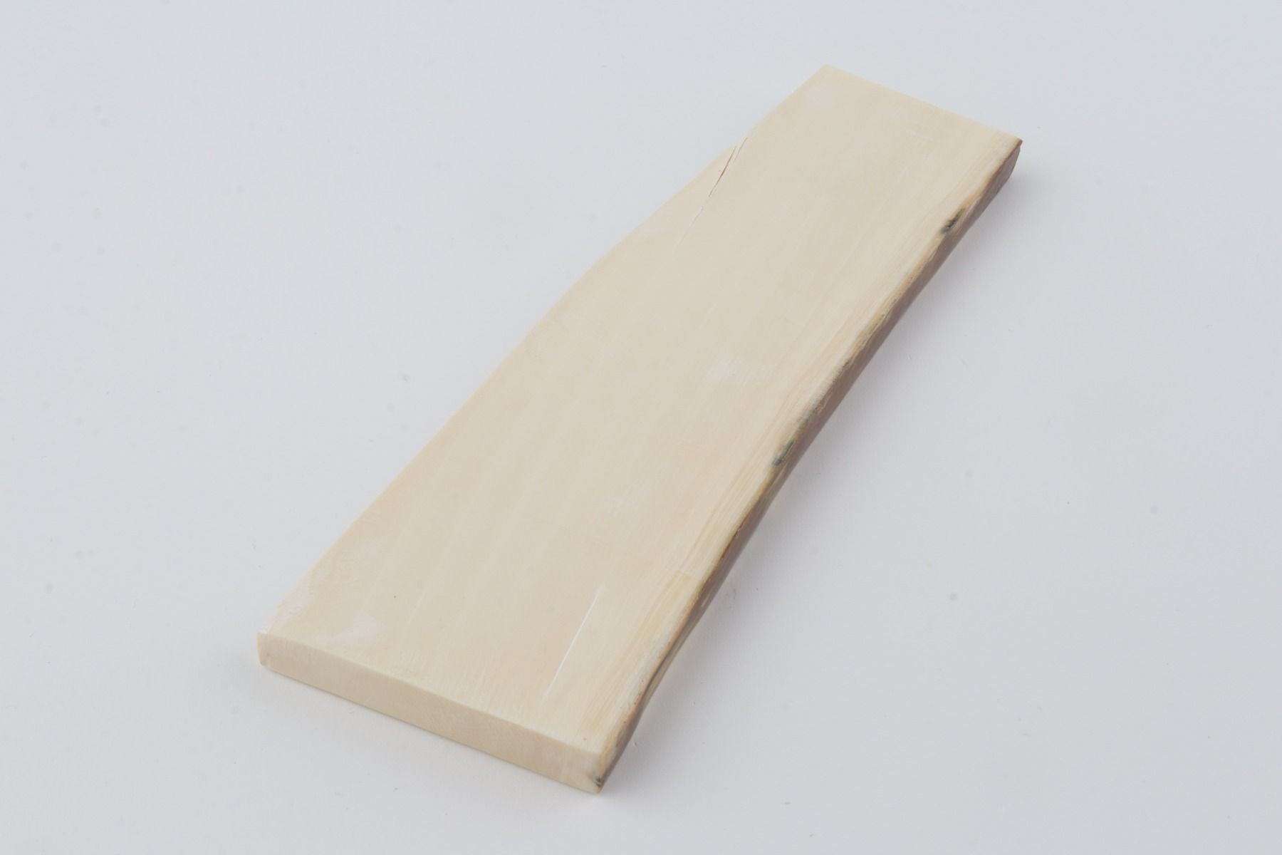 White mammoth ivory segment
