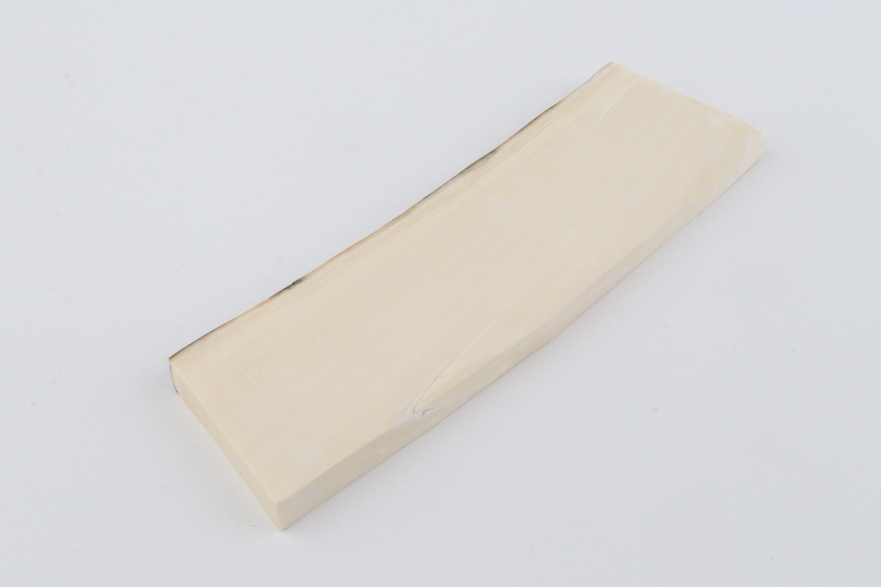 White mammoth ivory segment