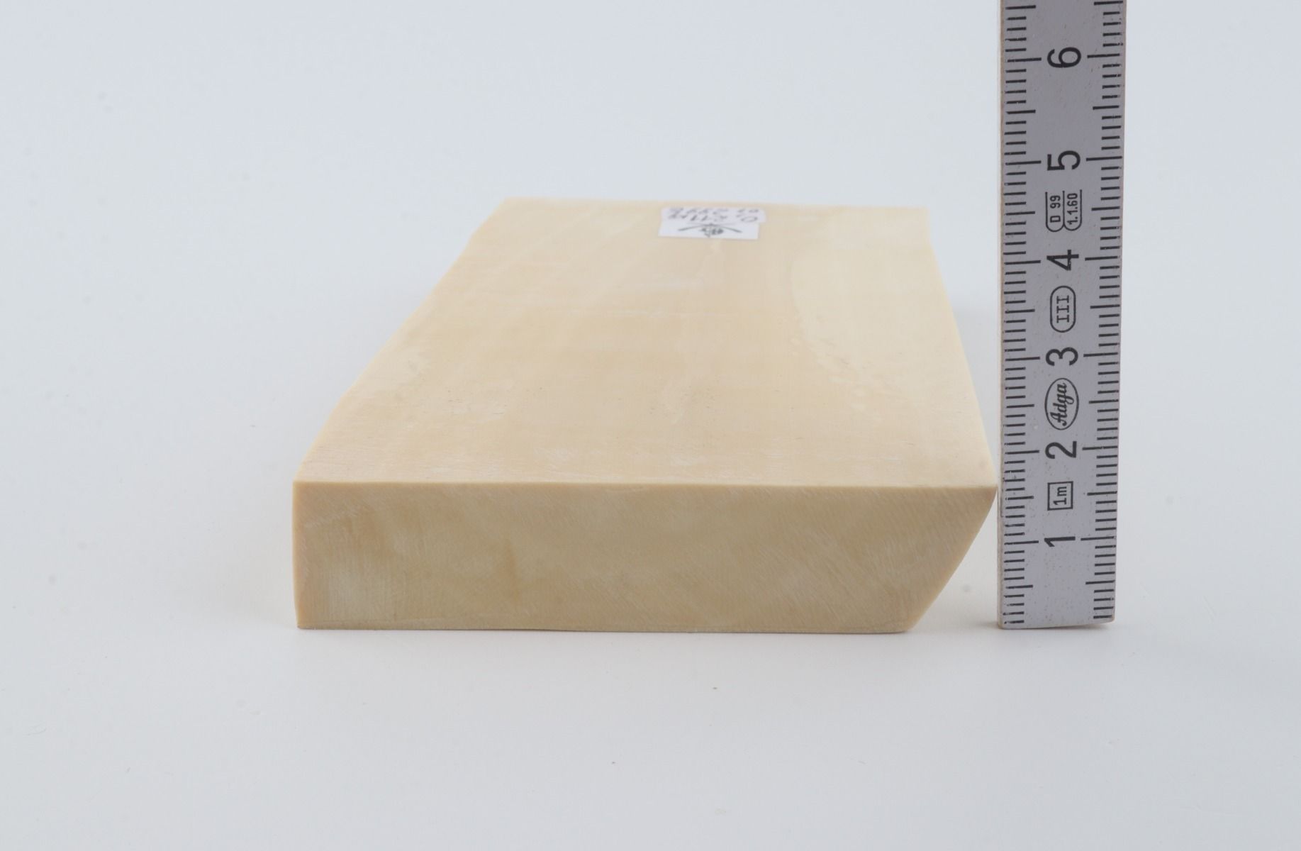 White mammoth ivory segment