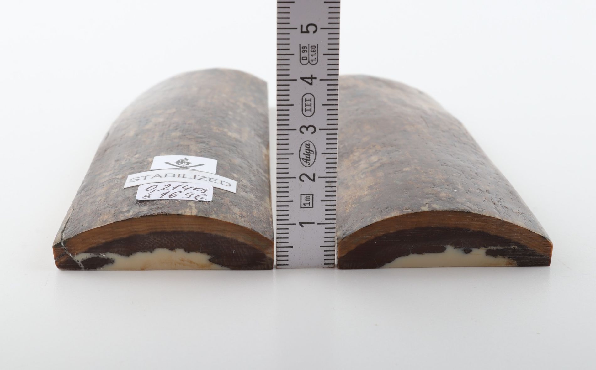 Stabilized mammoth bark scales