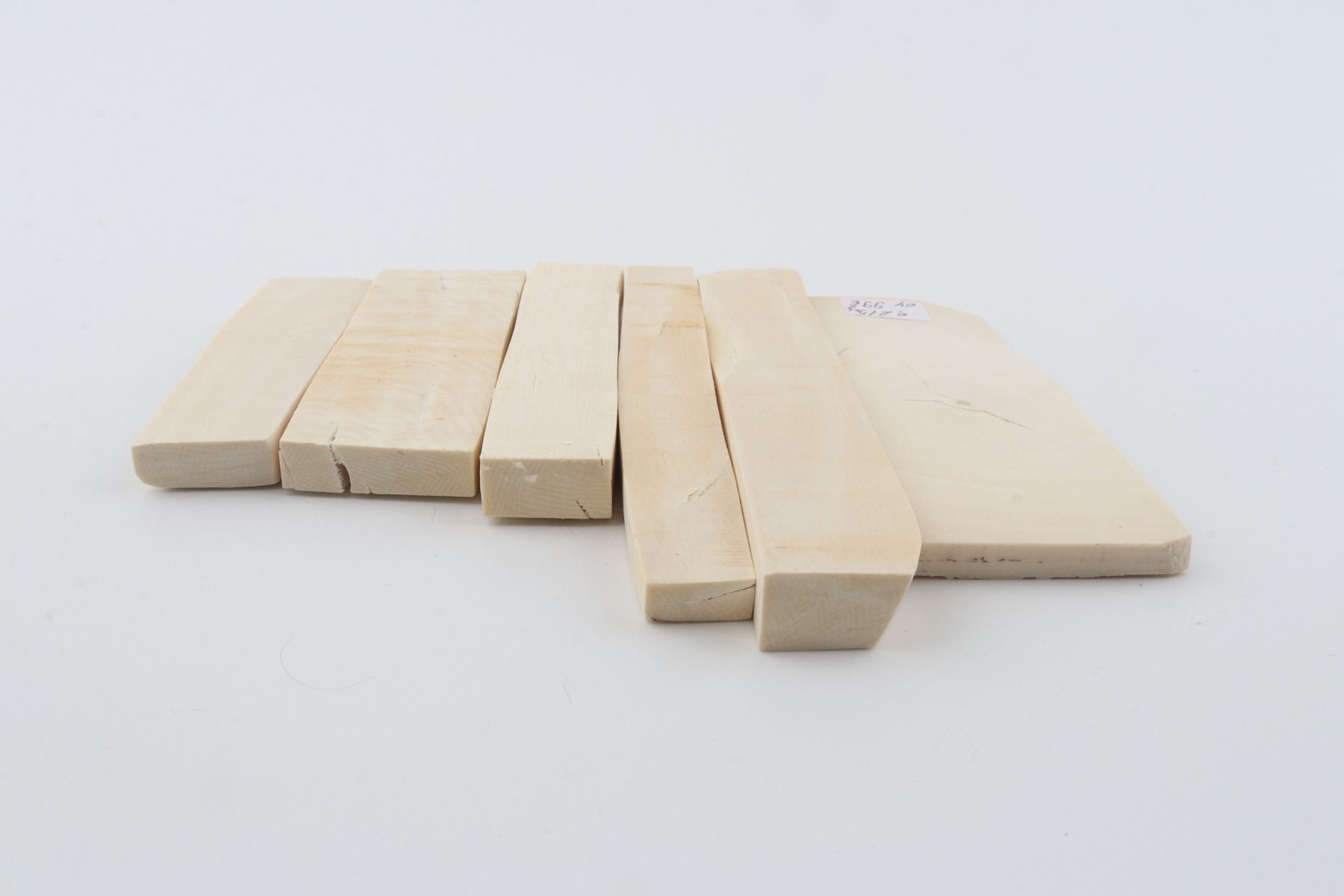 White mammoth ivory pieces