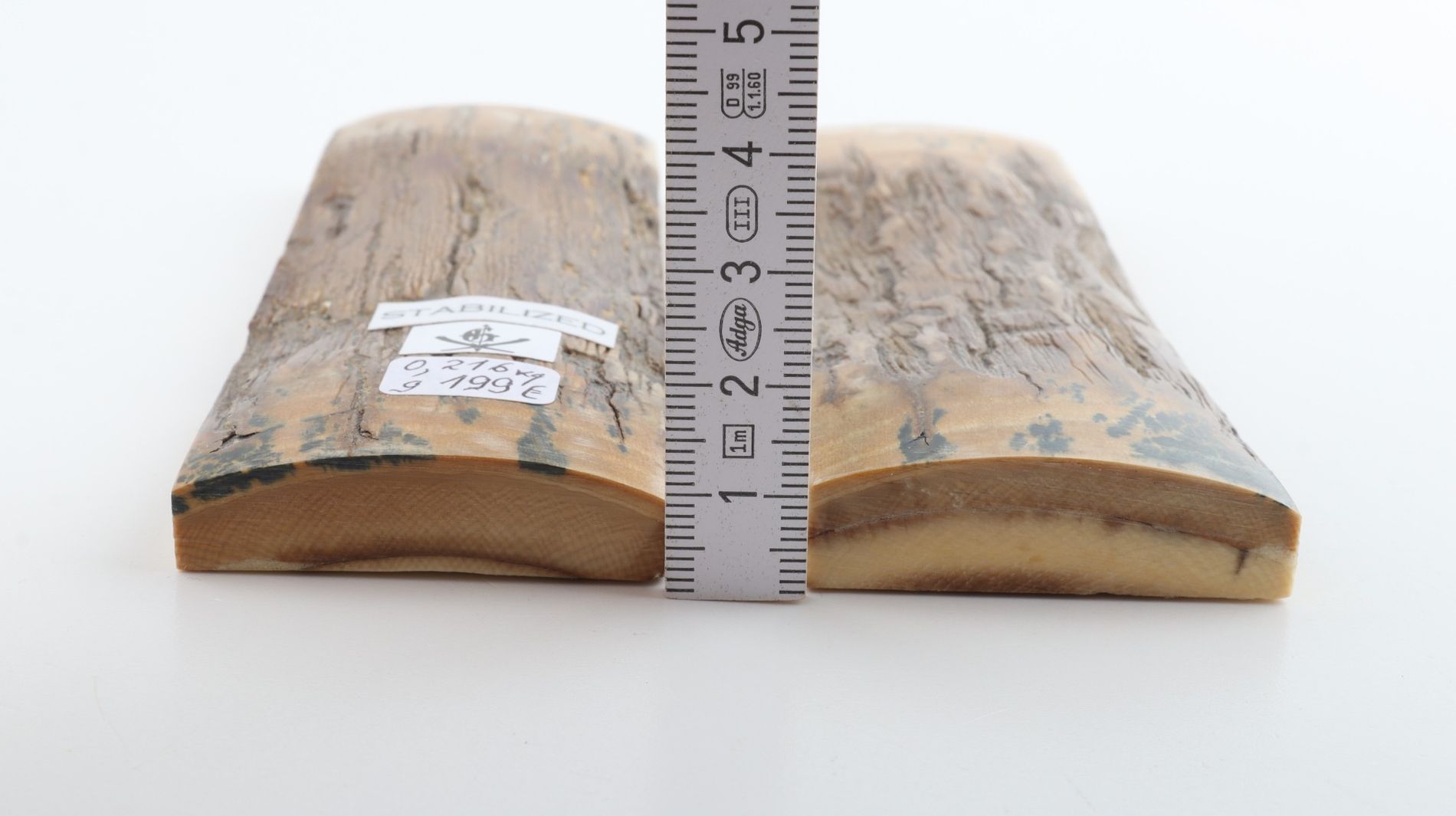 Stabilized mammoth bark scales