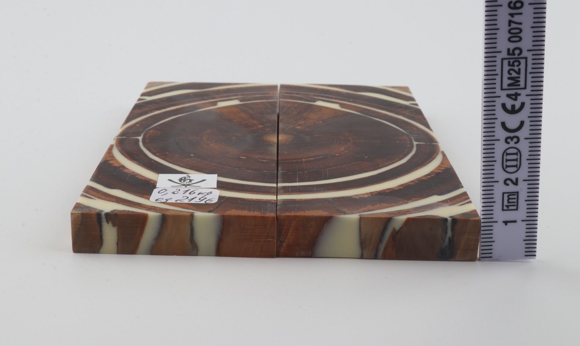 Stabilised mammoth ivory scales