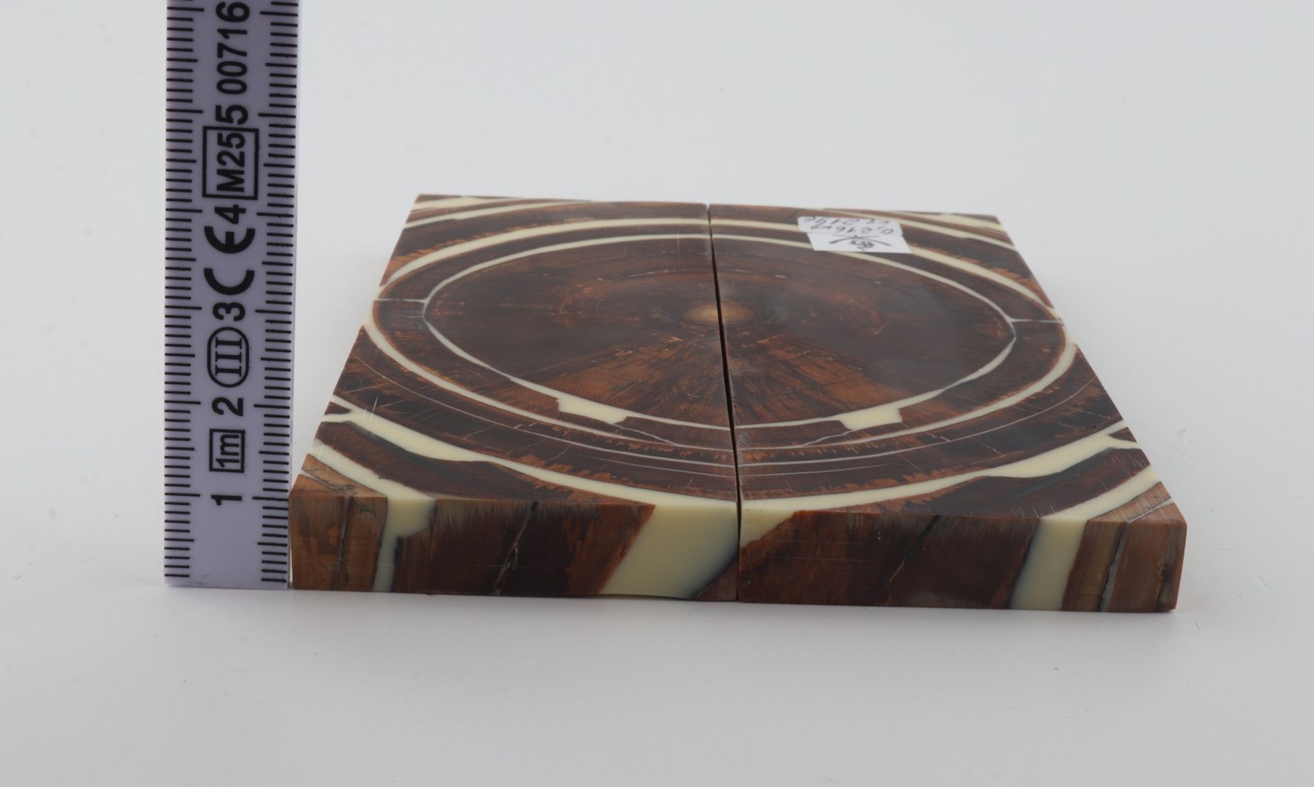 Stabilised mammoth ivory scales