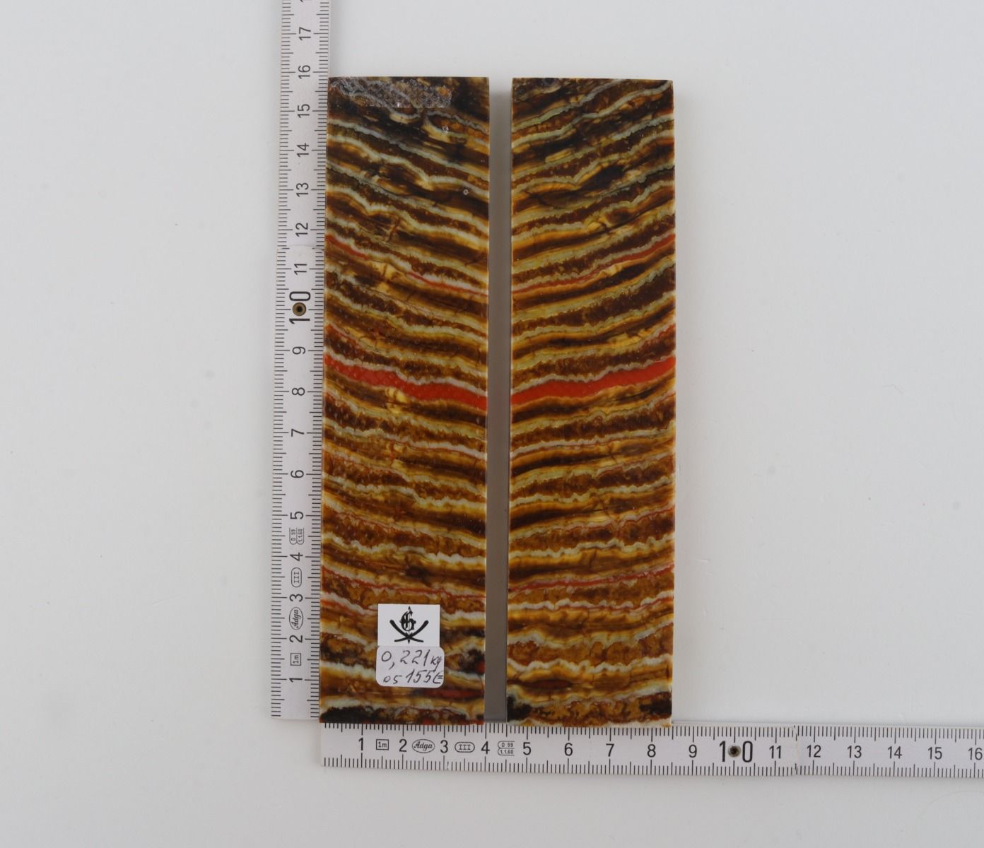 Stabilised mammoth molar scales
