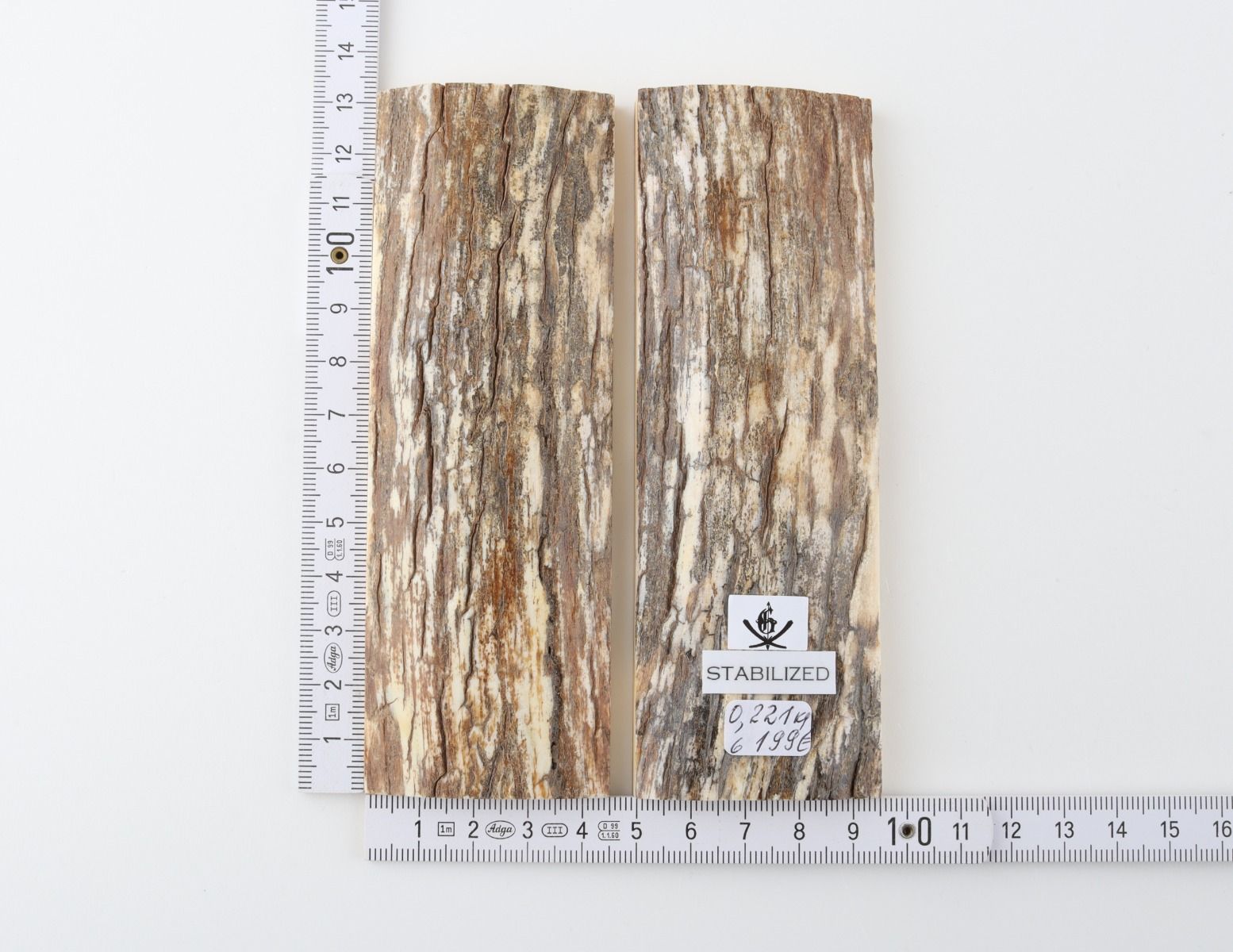 Stabilised mammoth bark scales