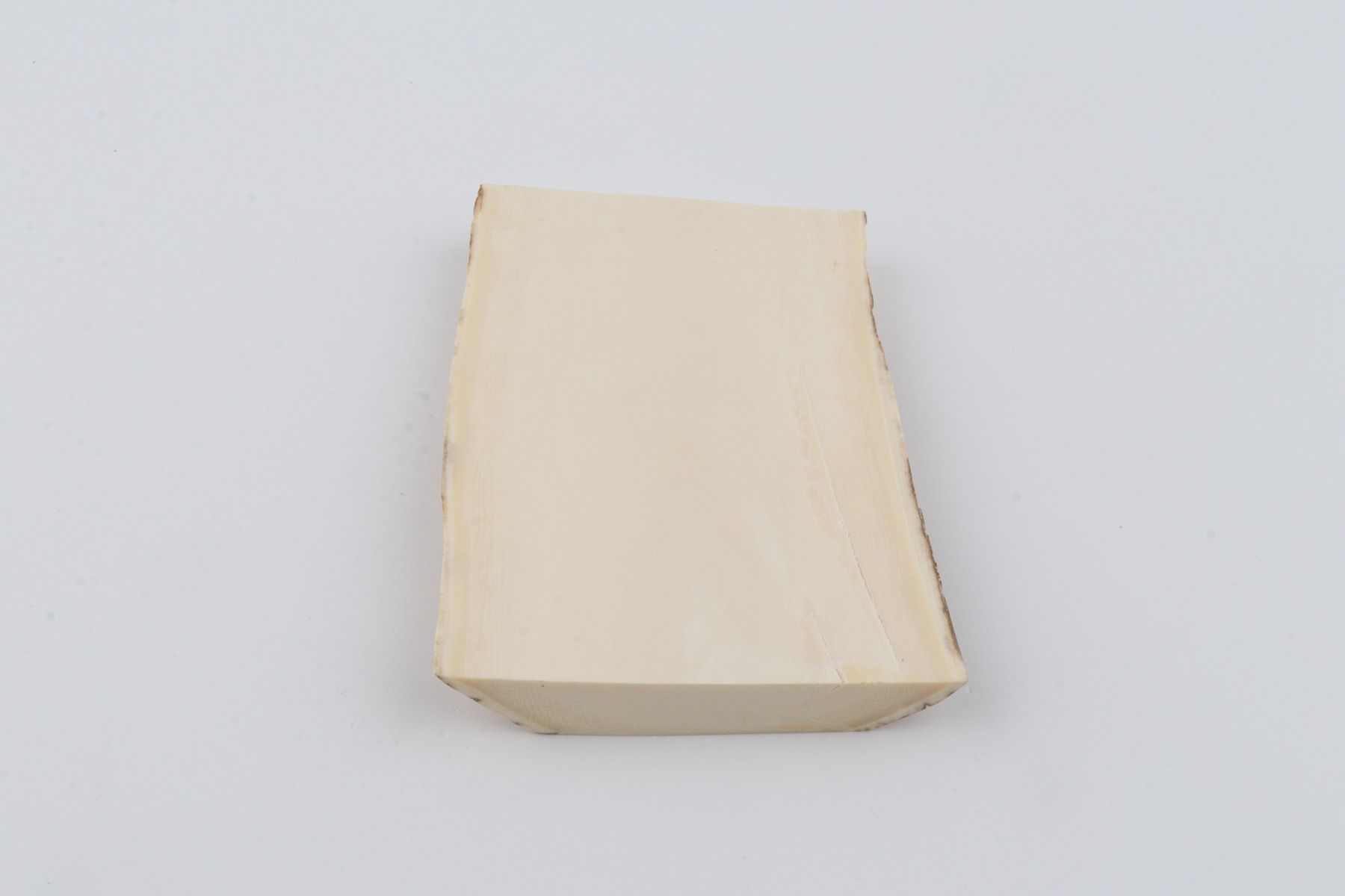 White mammoth ivory segment