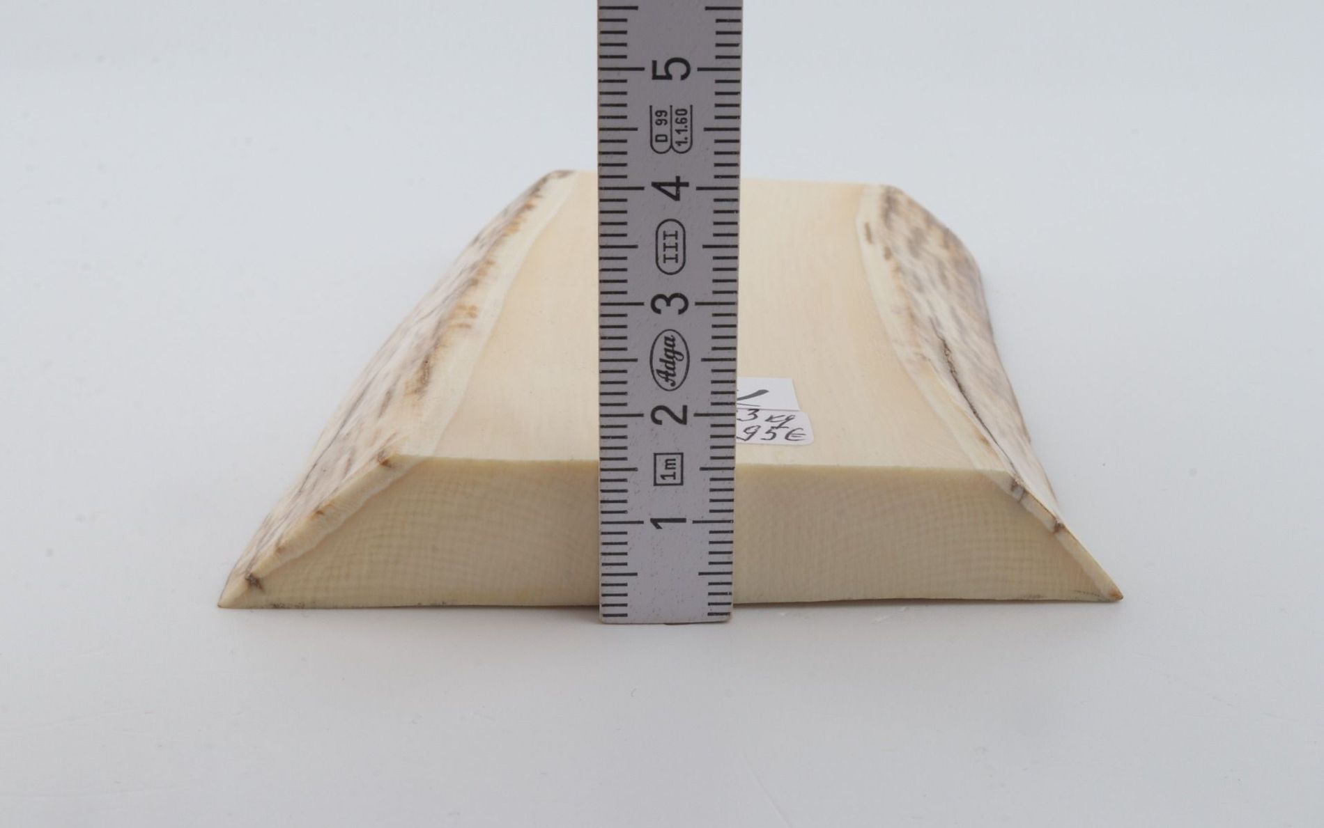 White mammoth ivory segment