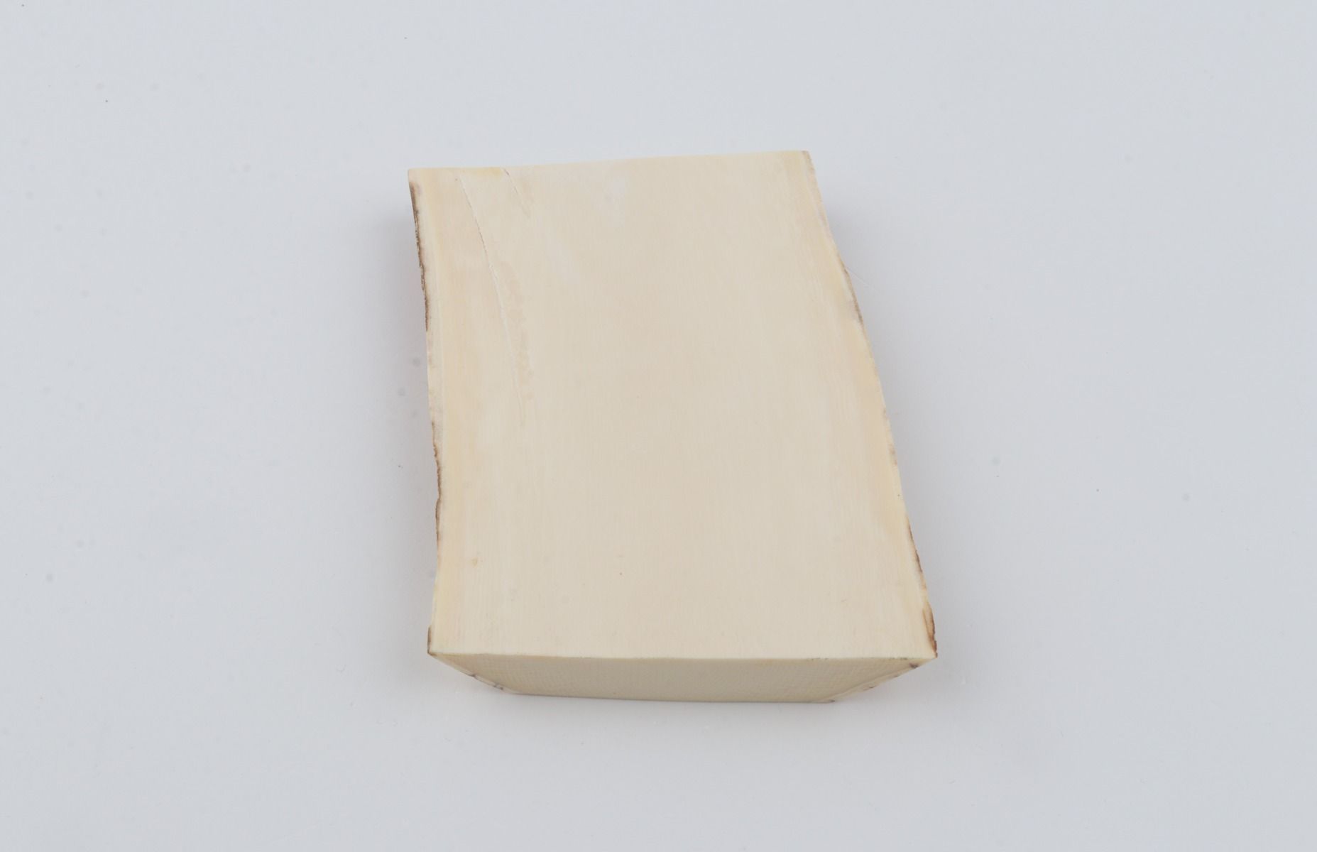 White mammoth ivory segment
