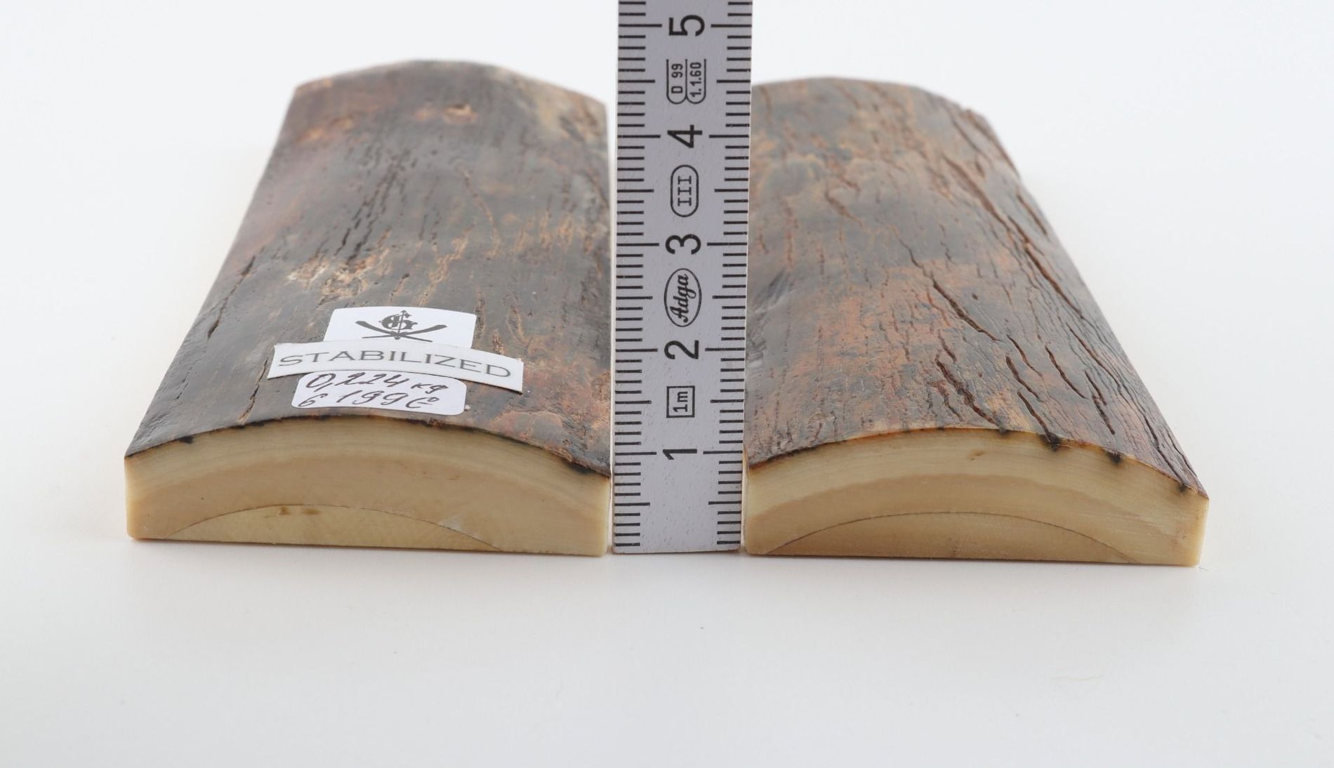 Stabilized mammoth bark scales