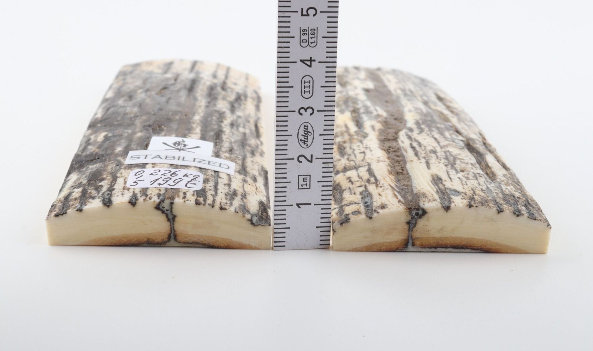 Stabilized mammoth bark scales