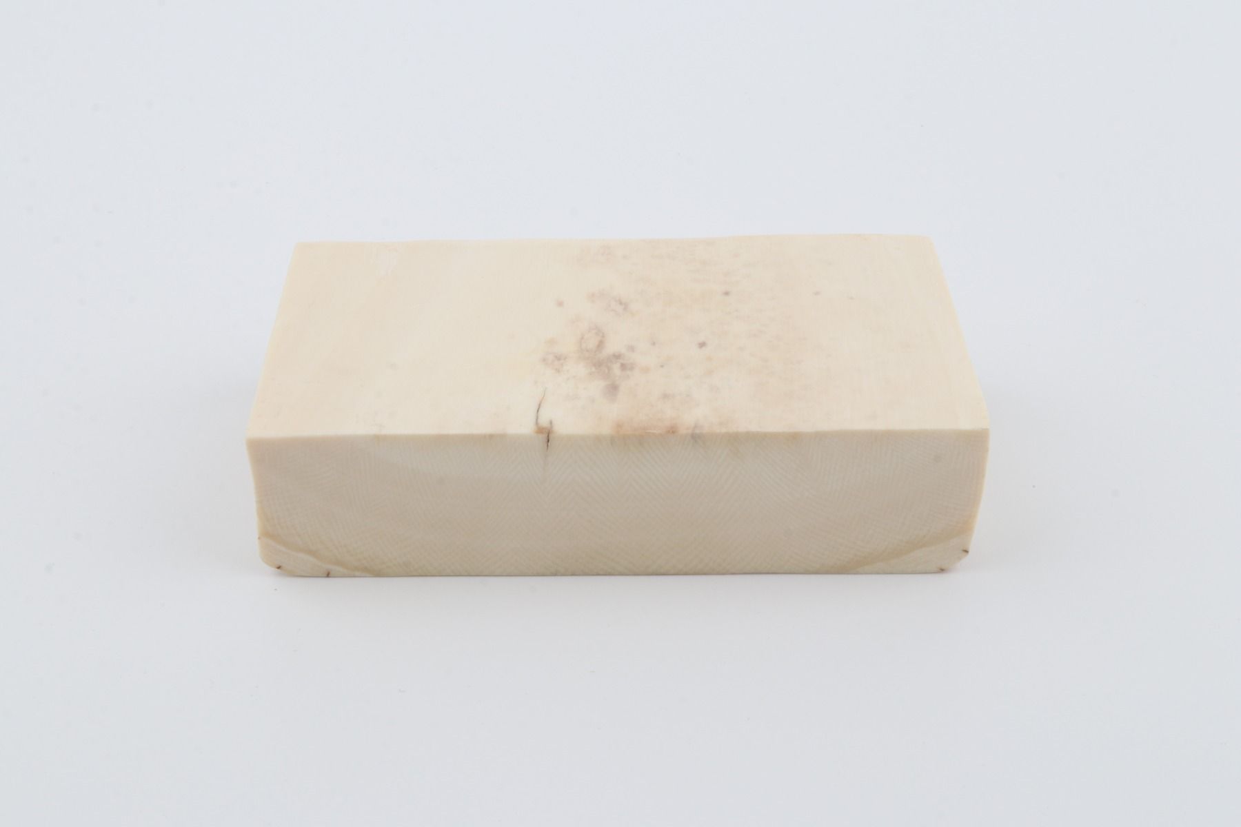 White mammoth ivory segment