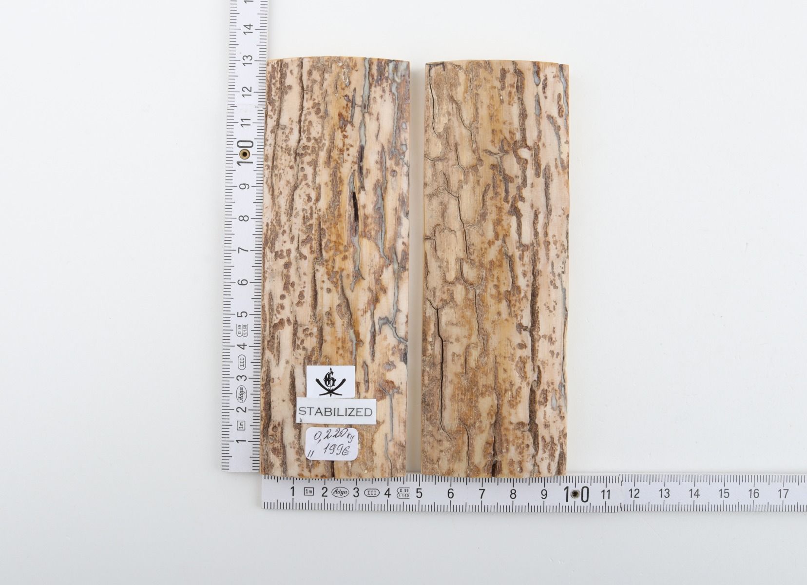 Stabilized mammoth bark scales