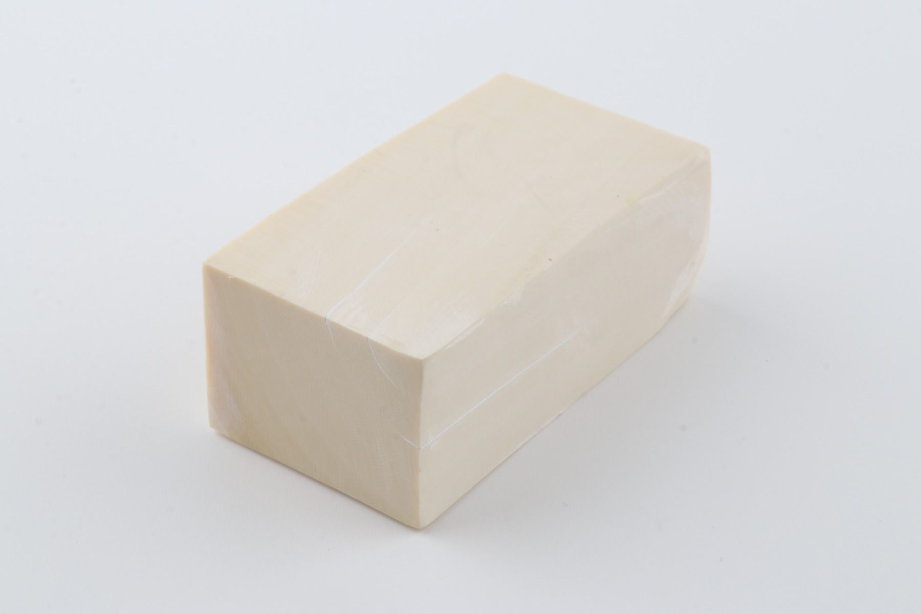 White mammoth ivory segment