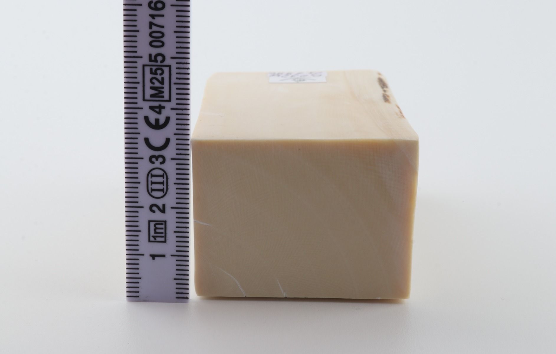 White mammoth ivory segment