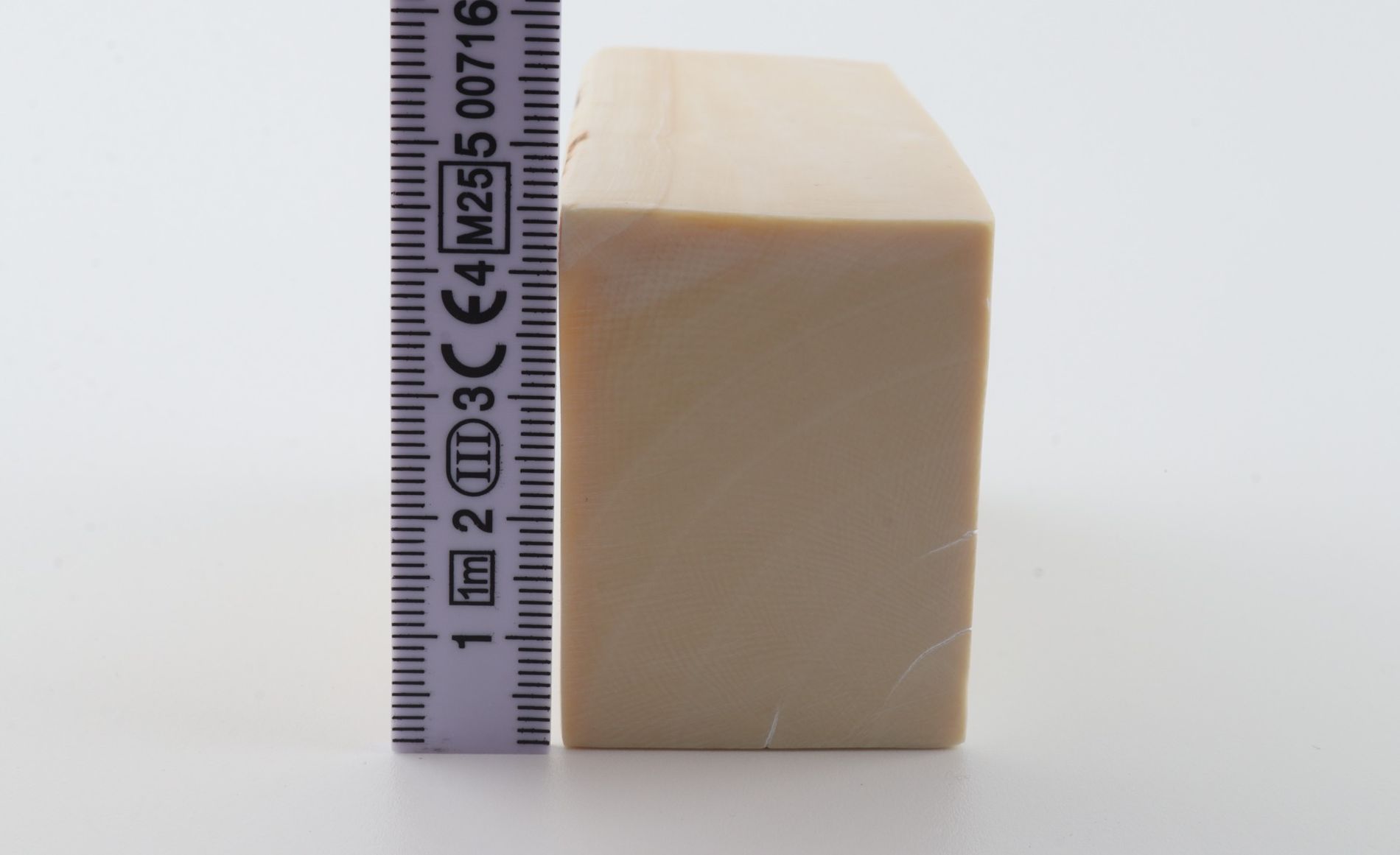 White mammoth ivory segment