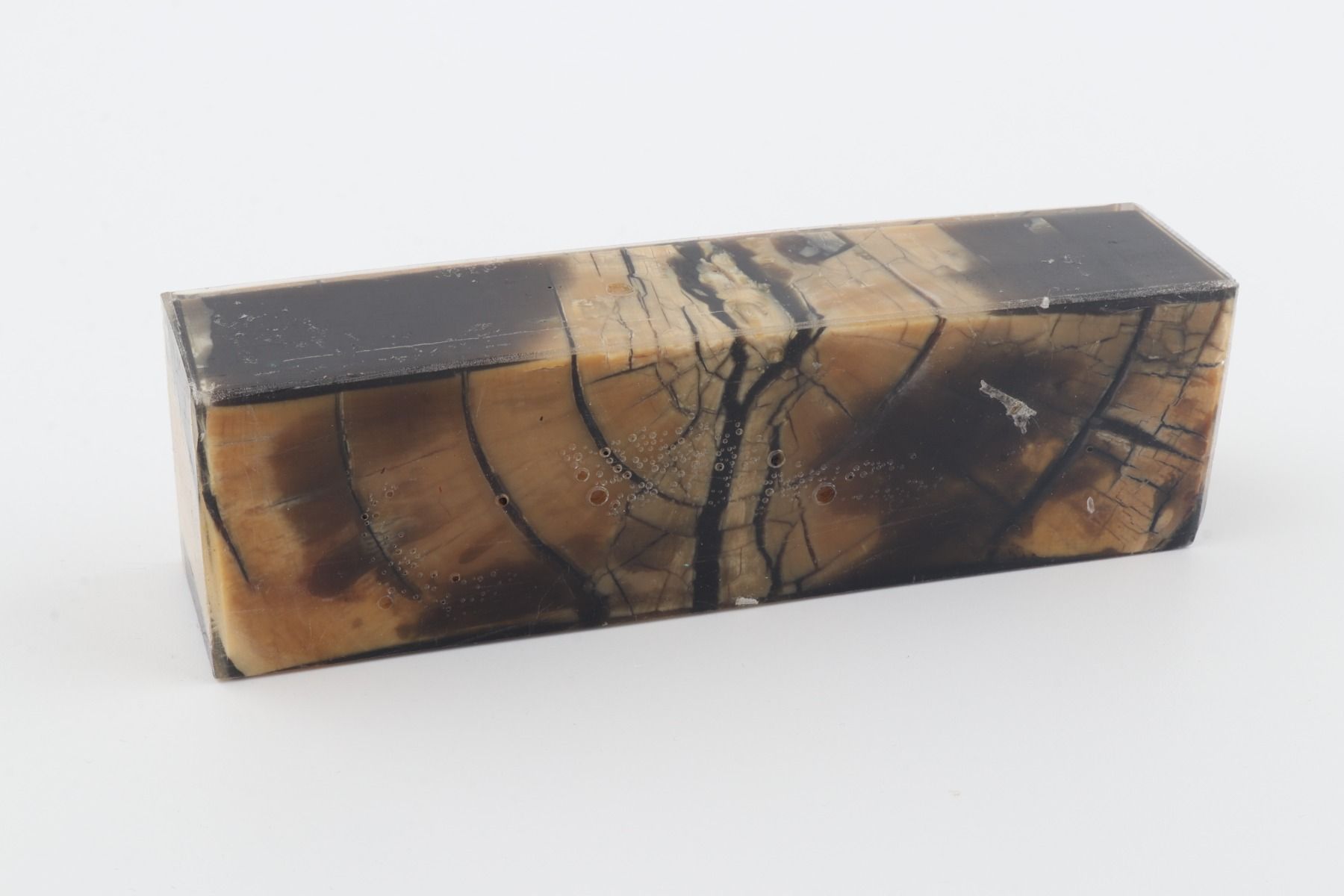 Stabilised mamoth ivory block