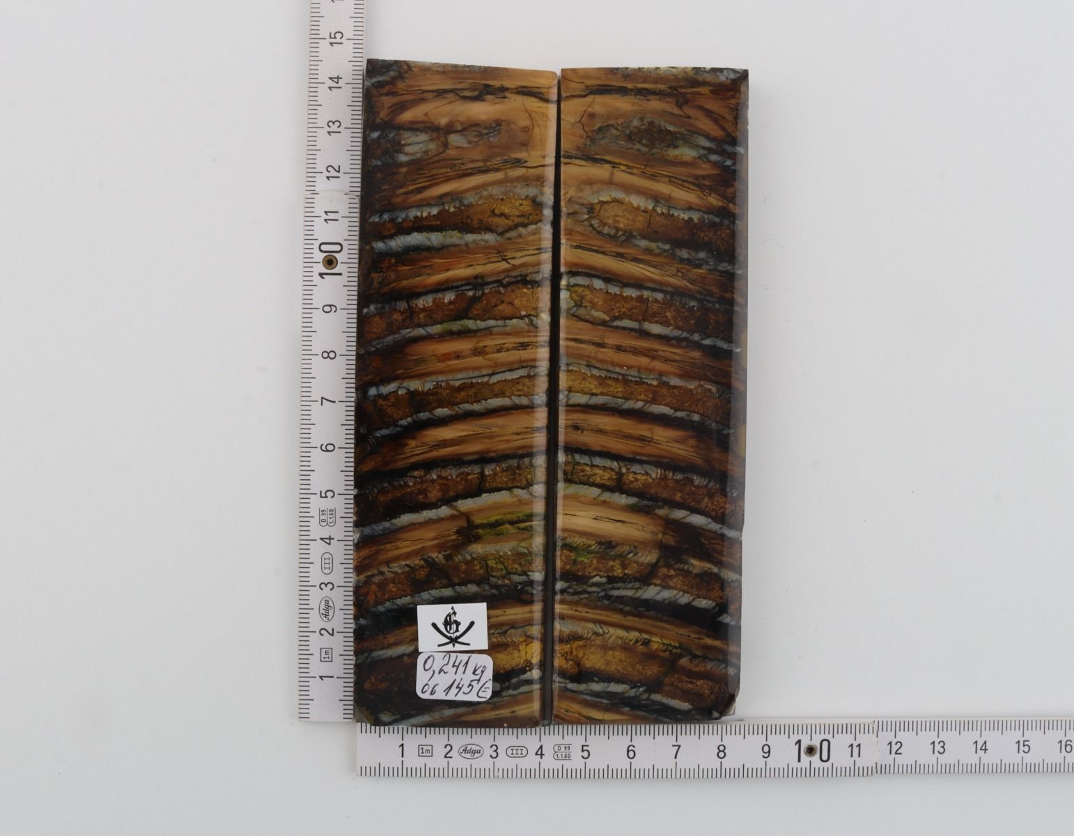 Stabilised mammoth molar scales